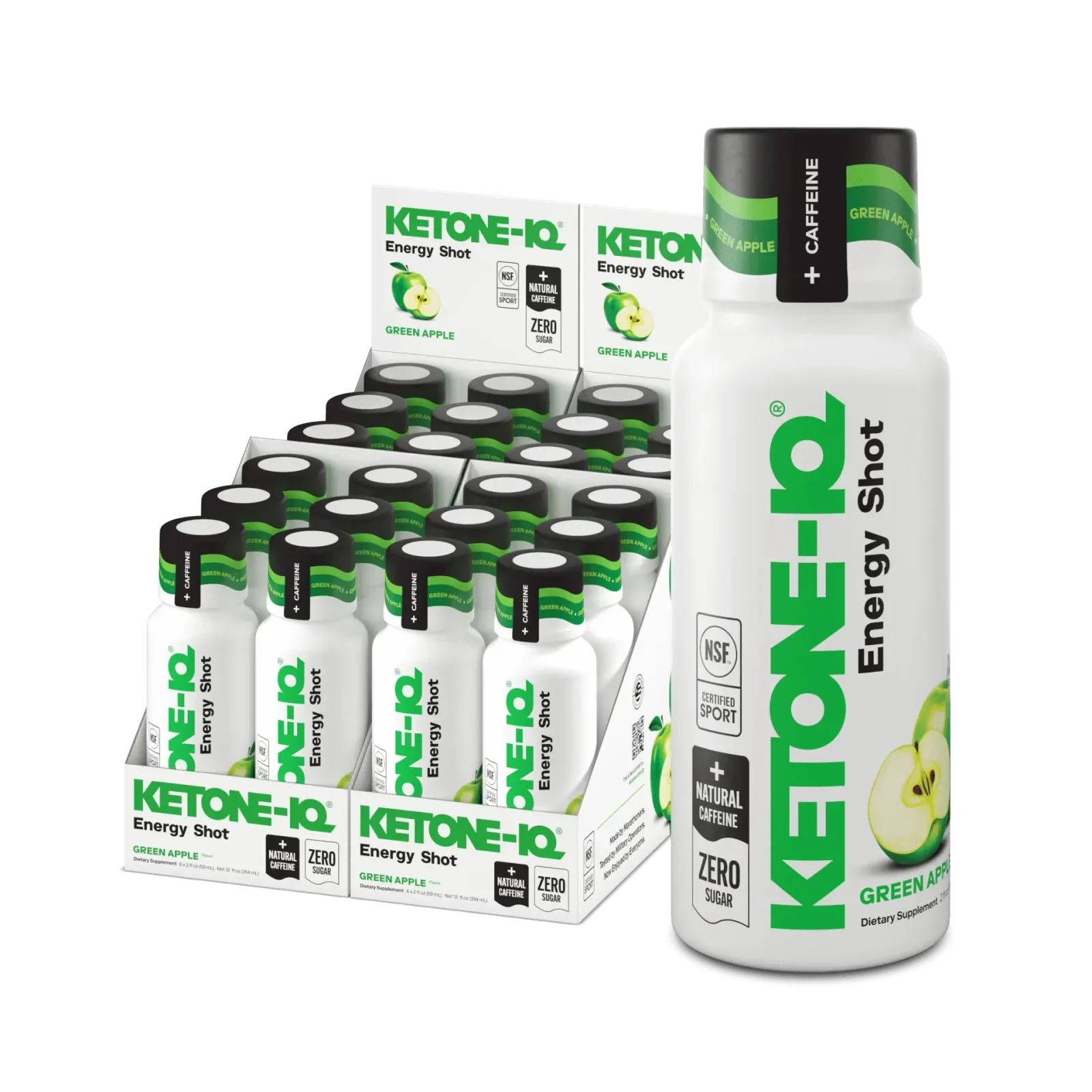 Ketone-IQ +Caffeine Shot Green Apple