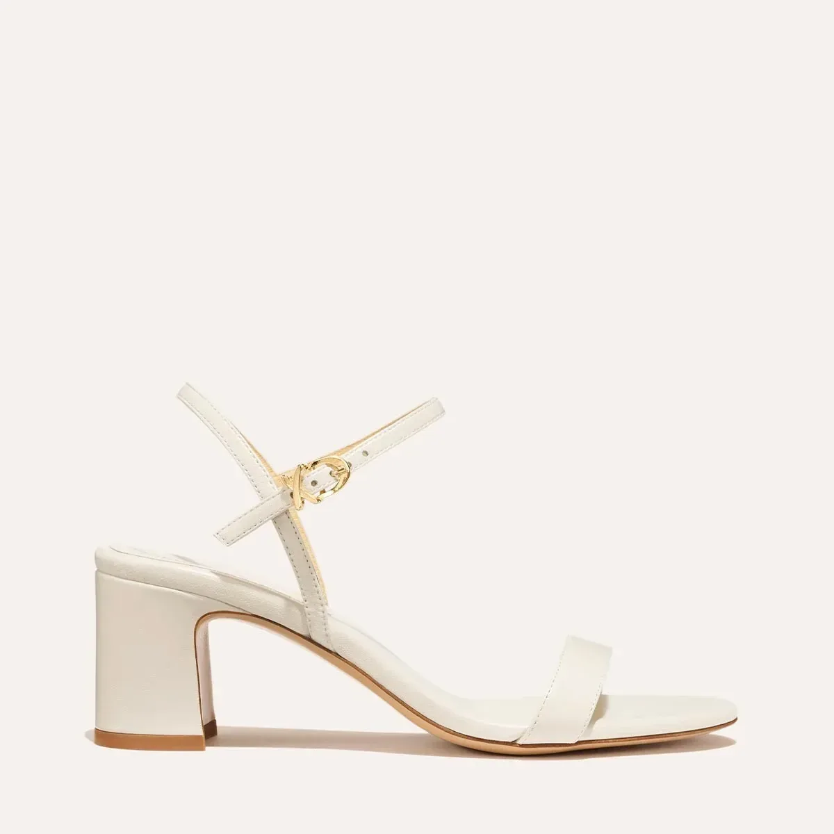 The Cleo Sandal – Ivory Nappa