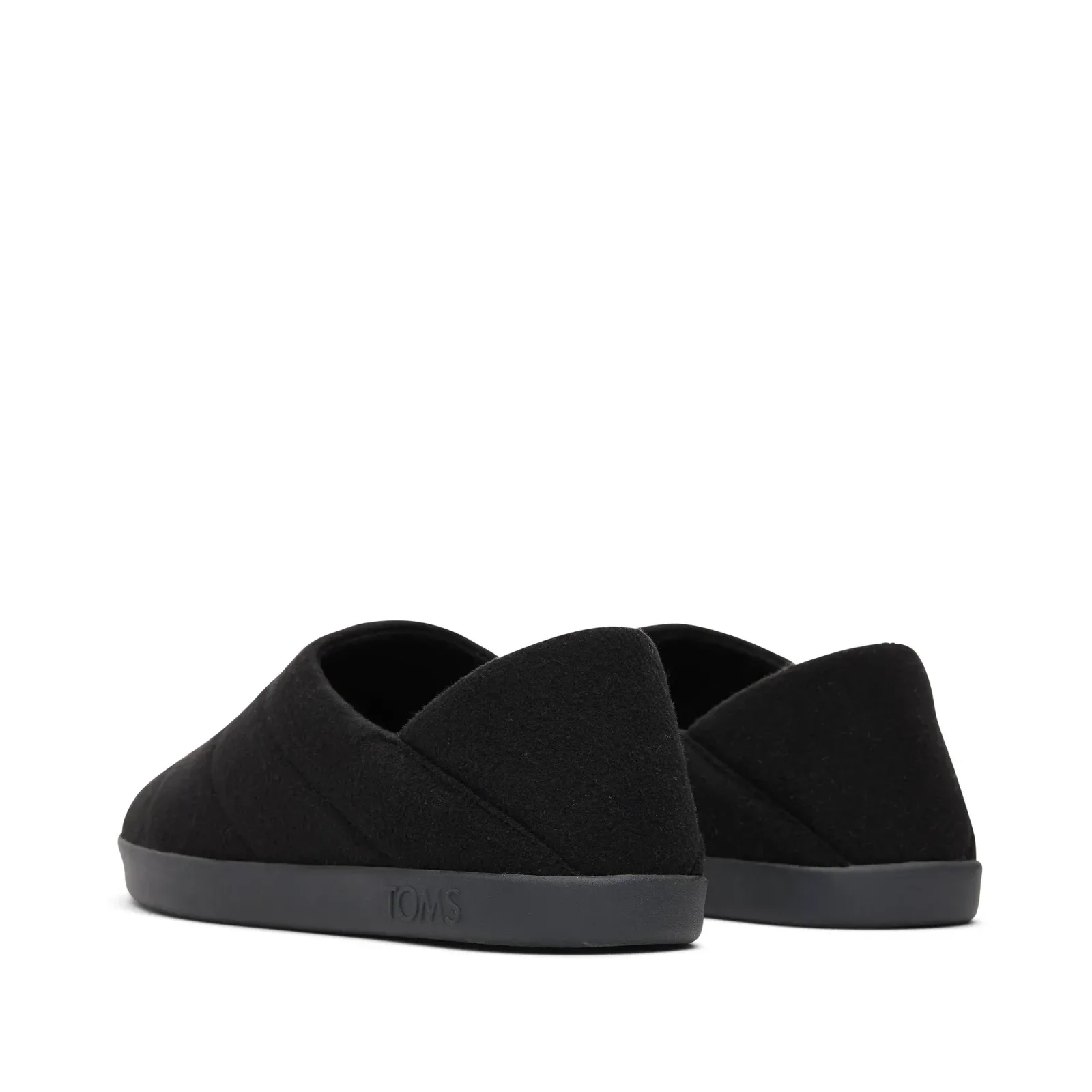 Ezra Black Faux Fleece Convertible Slipper
