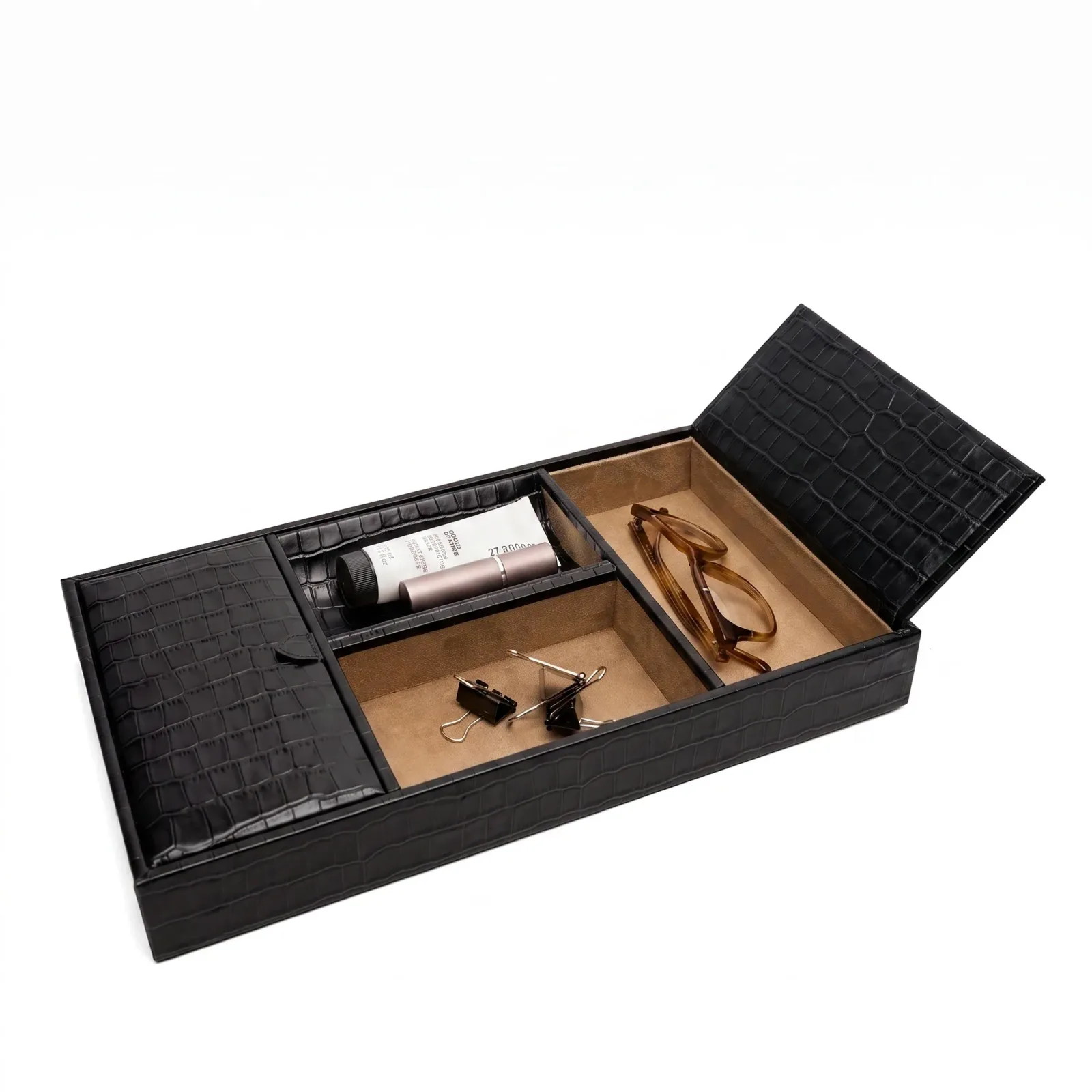 Deluxe Valet Black Croc