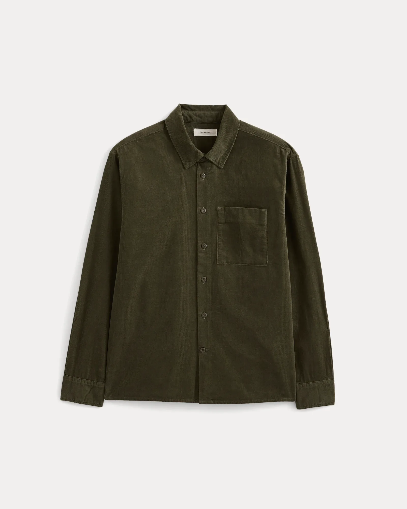 Pinwale Corduroy Shirt – Olive Night