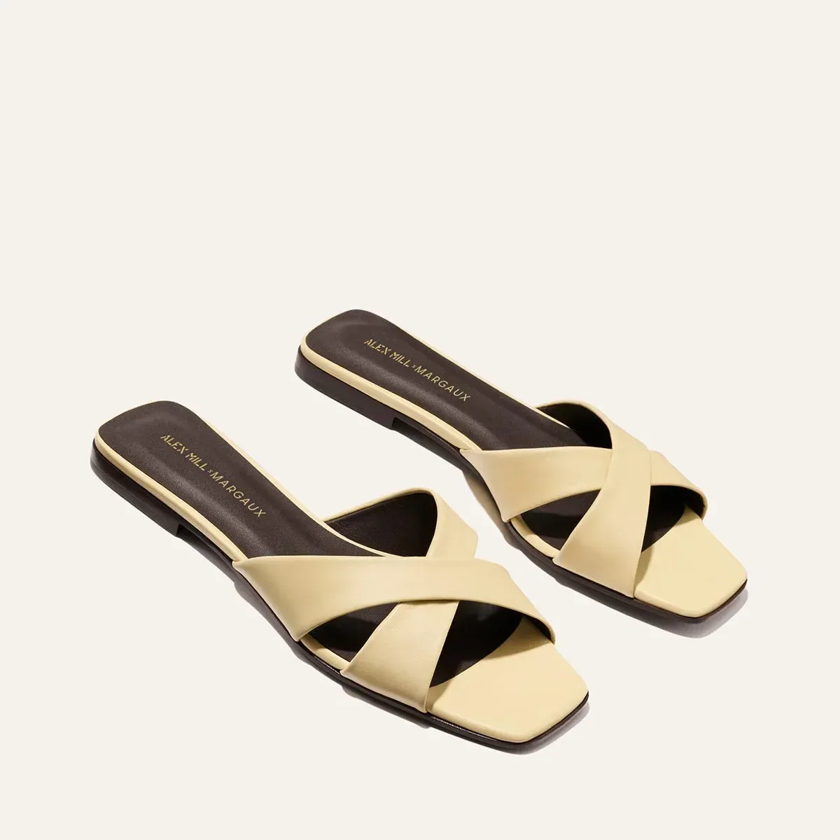 Alex Mill x Margaux: The Selene Flat Sandal – Butter Nappa