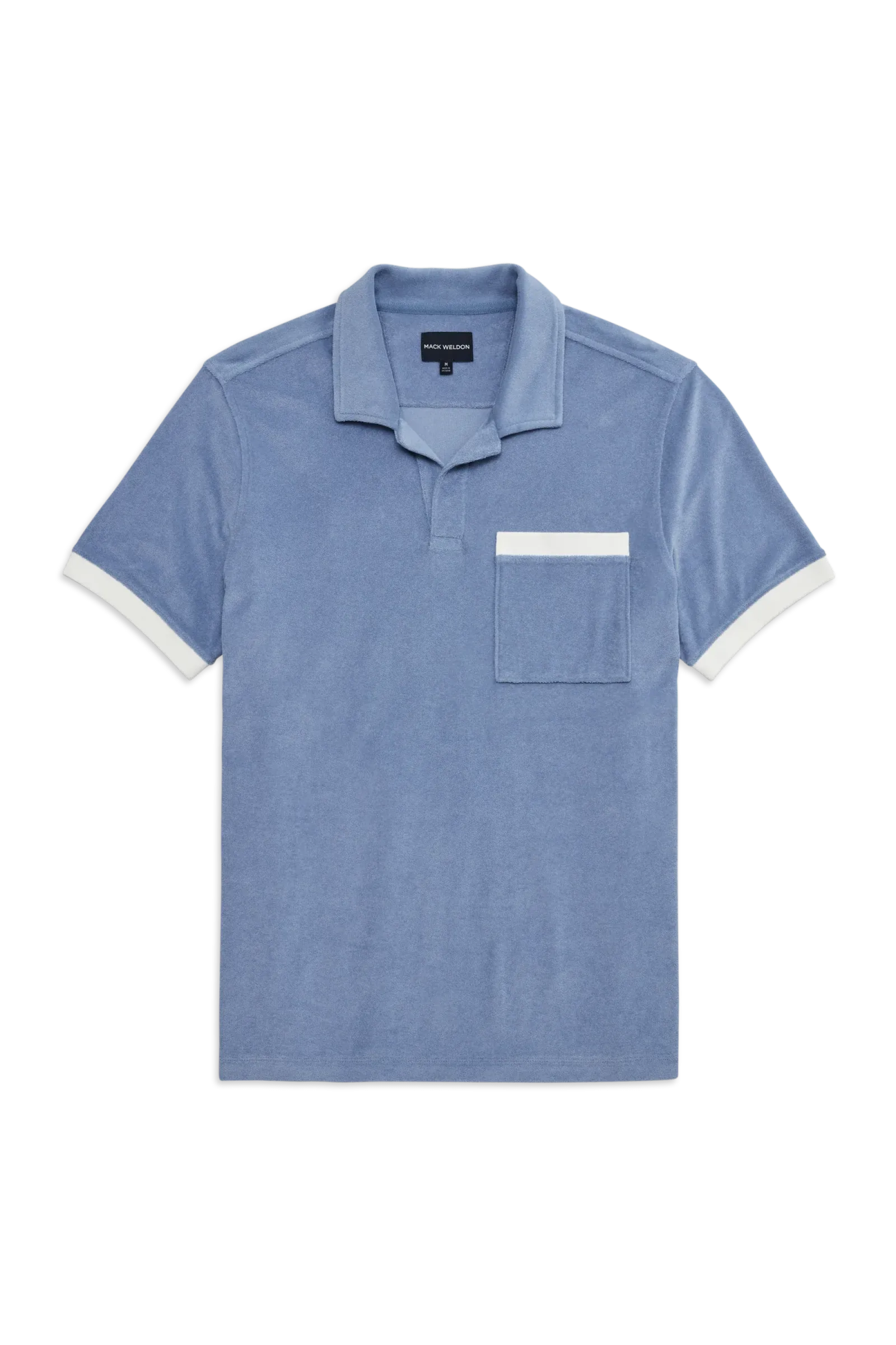 Terry Cloth Johnny Collar Polo