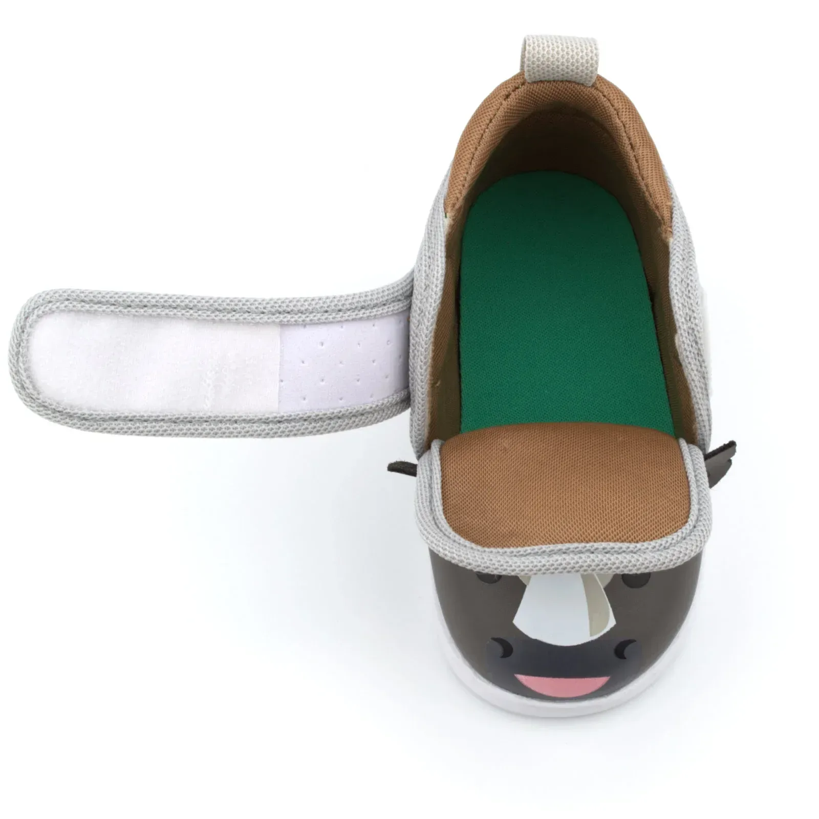 Rhino Squeaky Single Shoe for Boys and Girls V2 – Gray – (One Shoe Only)