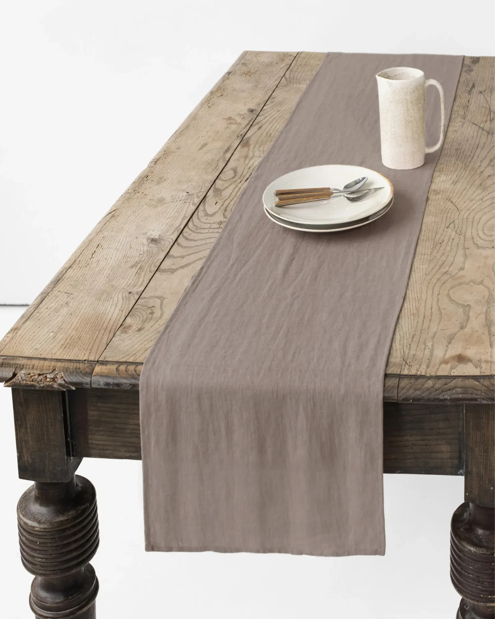 Mocha Linen table runner