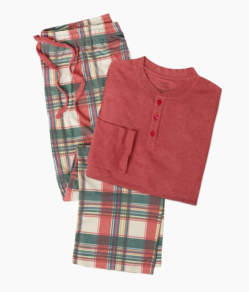 The Men's Matching Family Pajama Set – 'Tis the Season Tartan