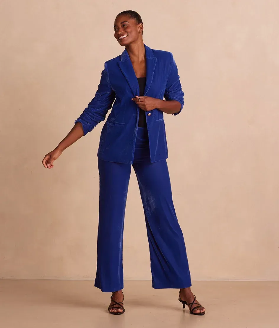 The Sustainable Velvet Collection Blazer – Imperial