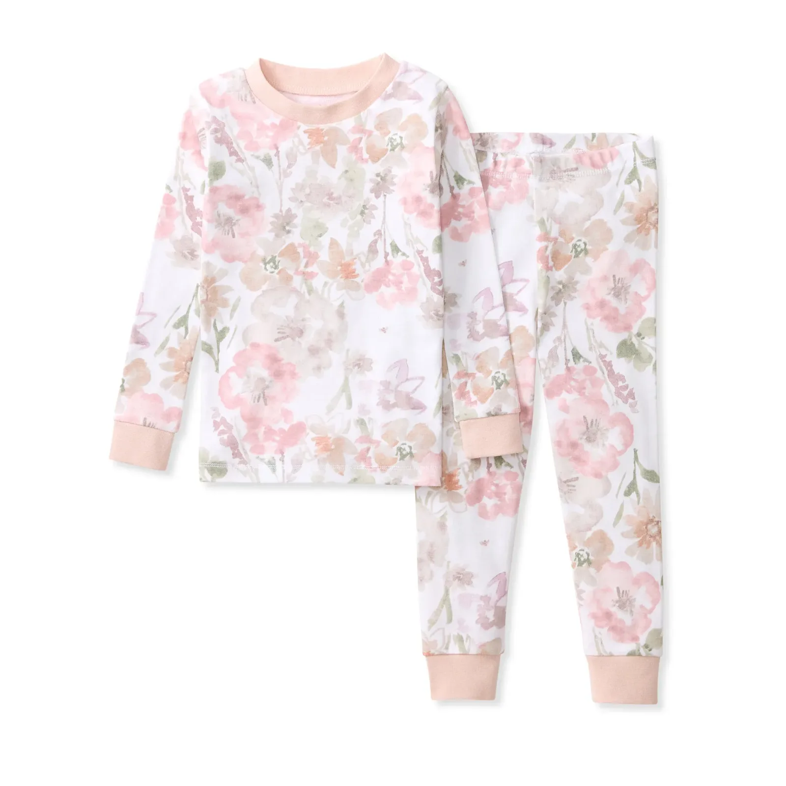 Flower Meadow Organic Cotton Two-Piece Pajamas
