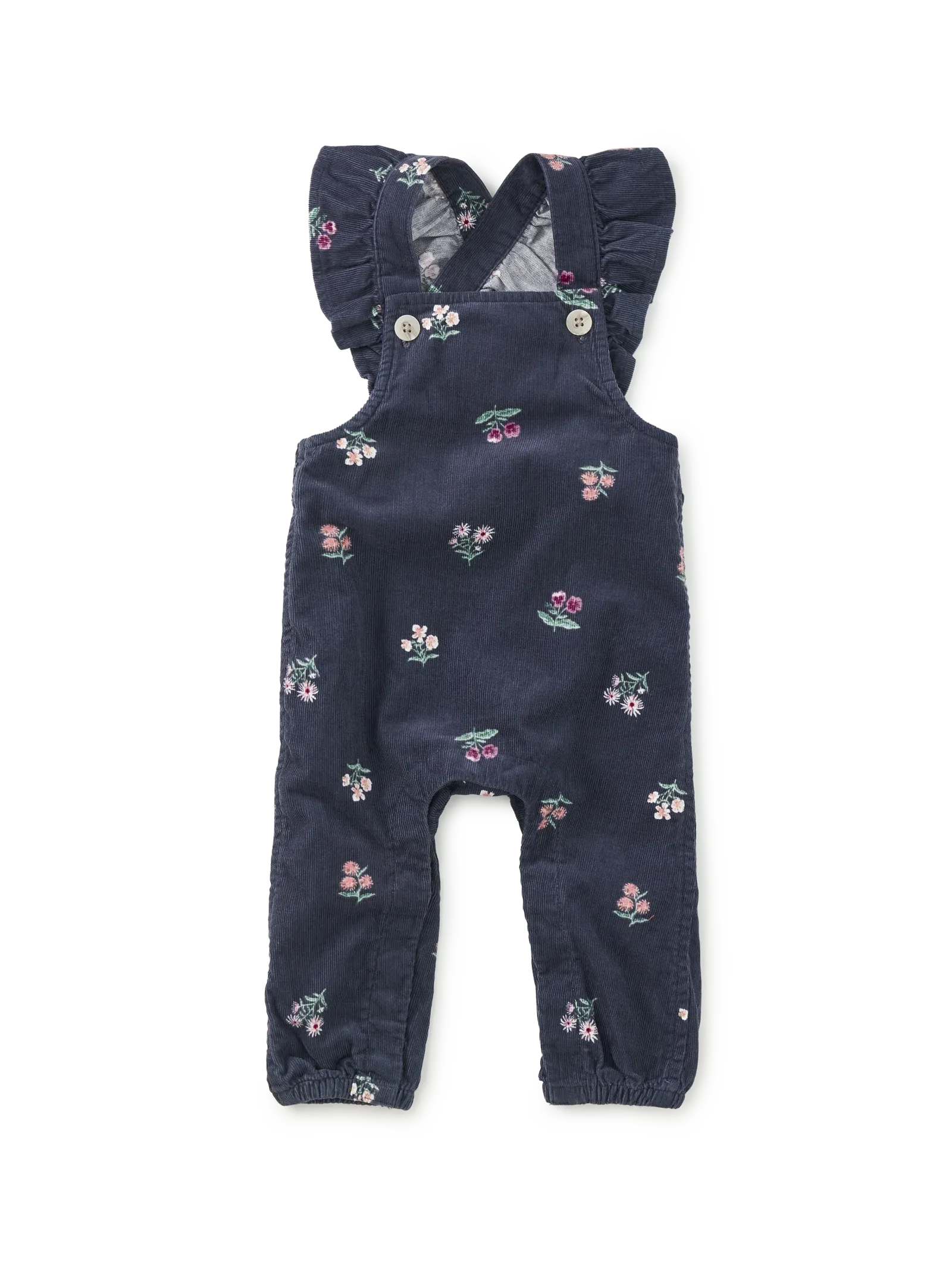 Corduroy Ruffle Baby Overalls