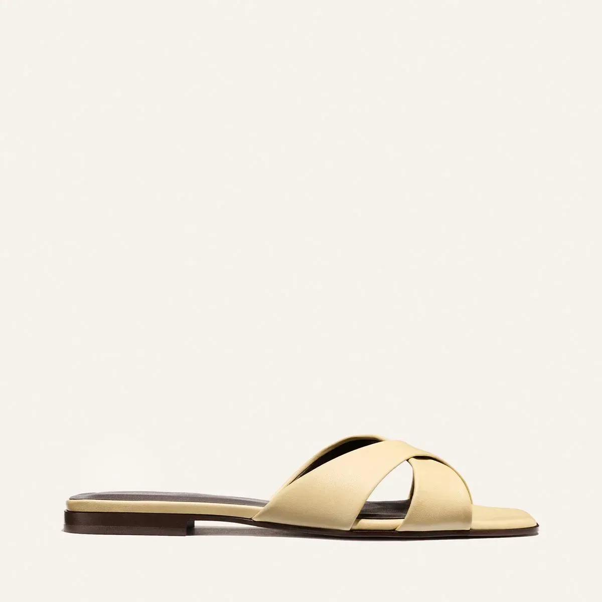 Alex Mill x Margaux: The Selene Flat Sandal – Butter Nappa