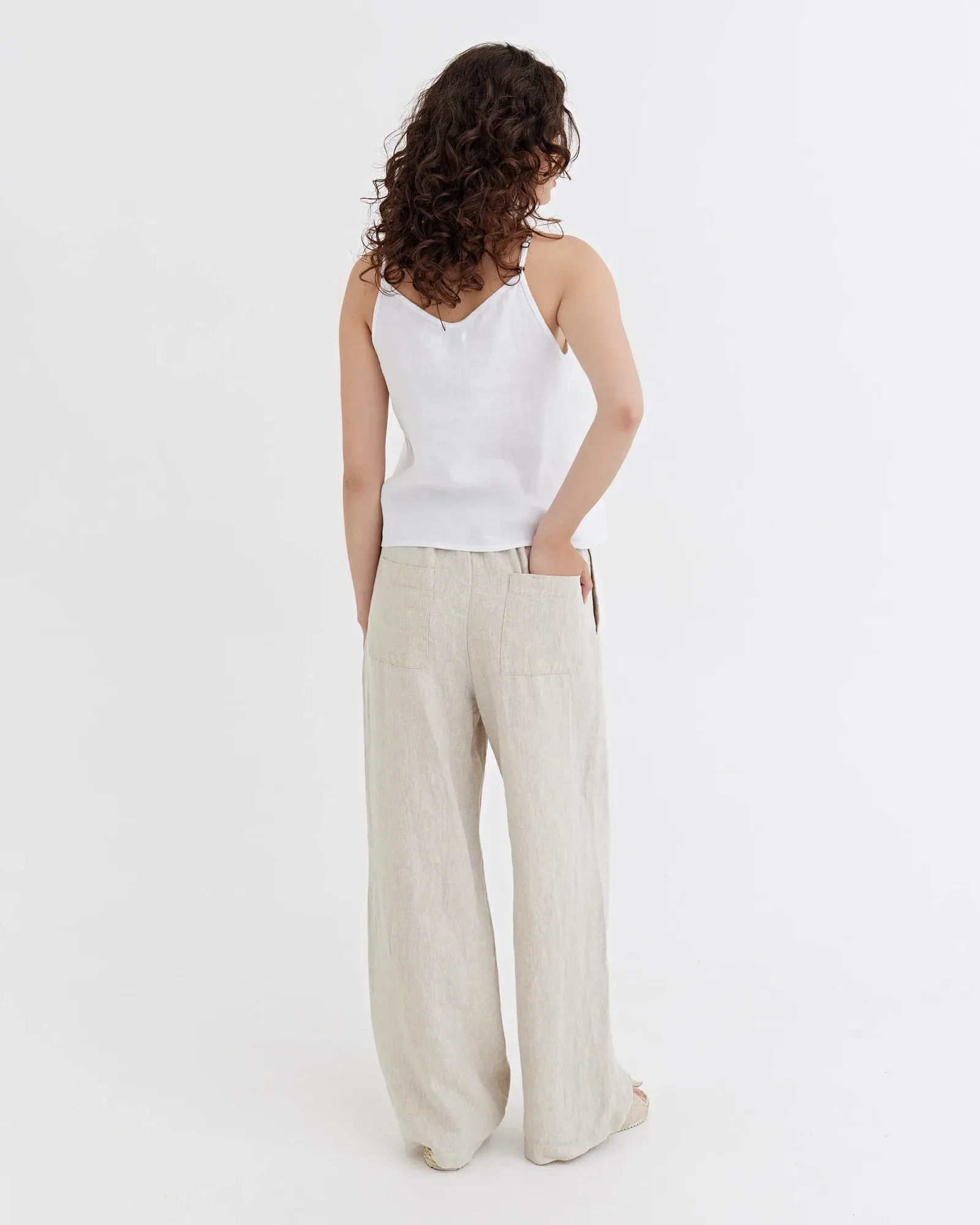 Linen Pants PEMBA in Natural melange