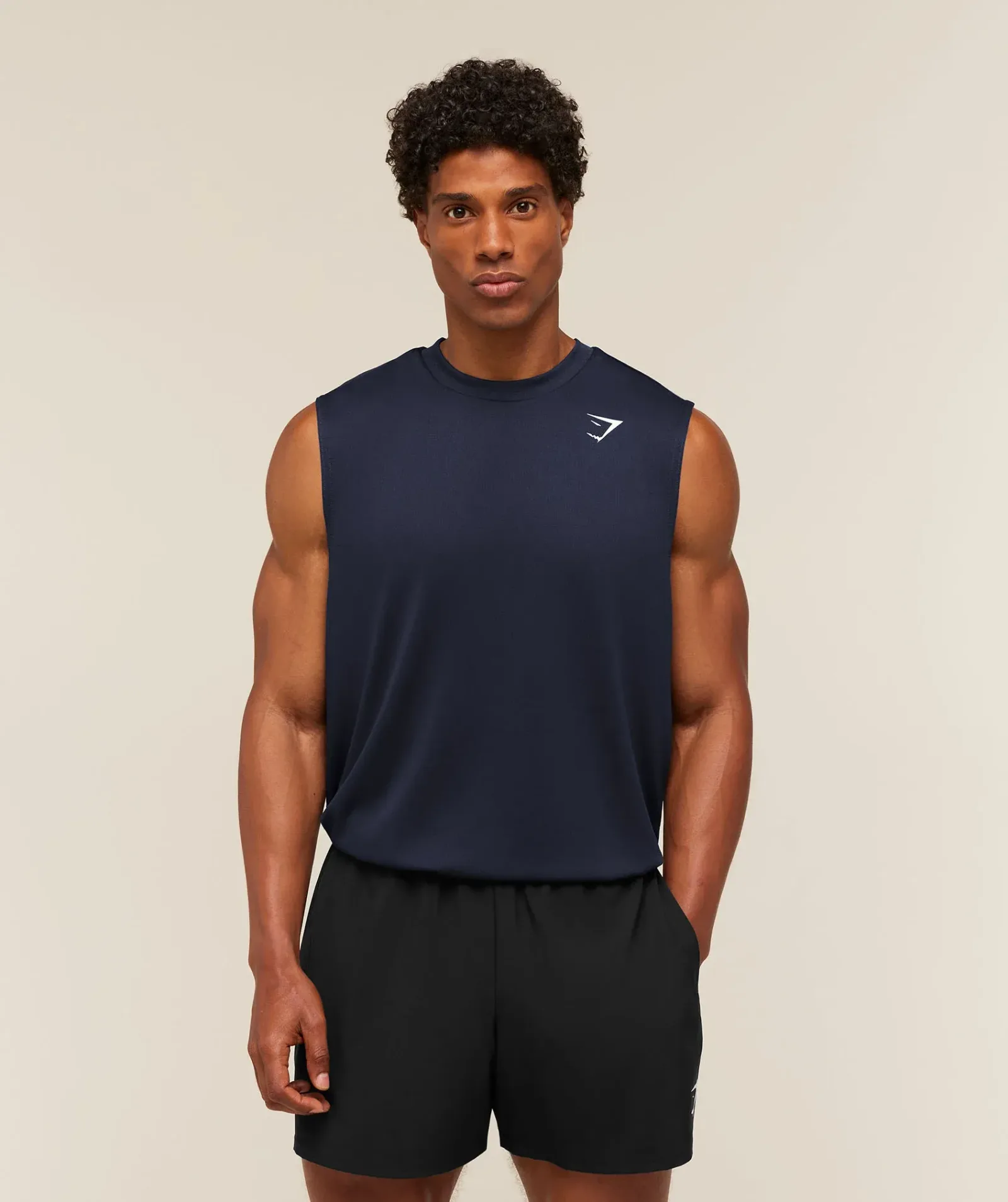 Gymshark Oversized Performance Tank – Heavy Blue