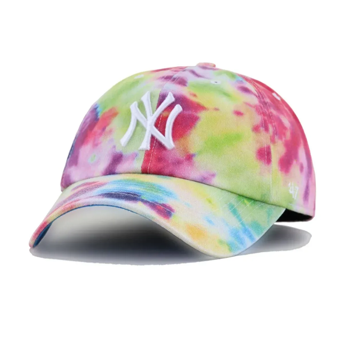 New York Yankees White Spectral 47 Brand Clean Up Dad Hat