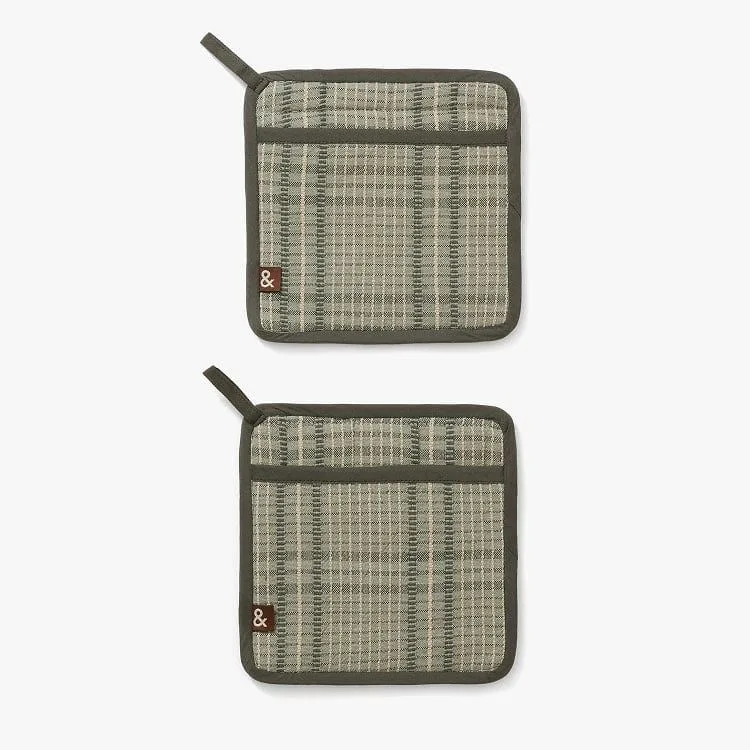 Hommeboys x H&B Sage Grid Pot Holders