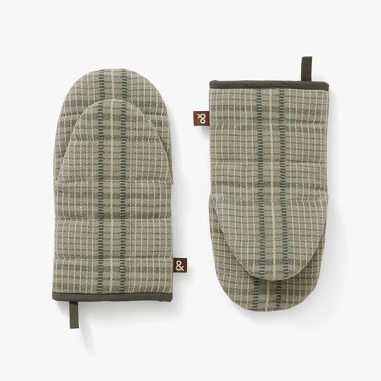 Hommeboys x H&B Sage Grid Oven Mitts