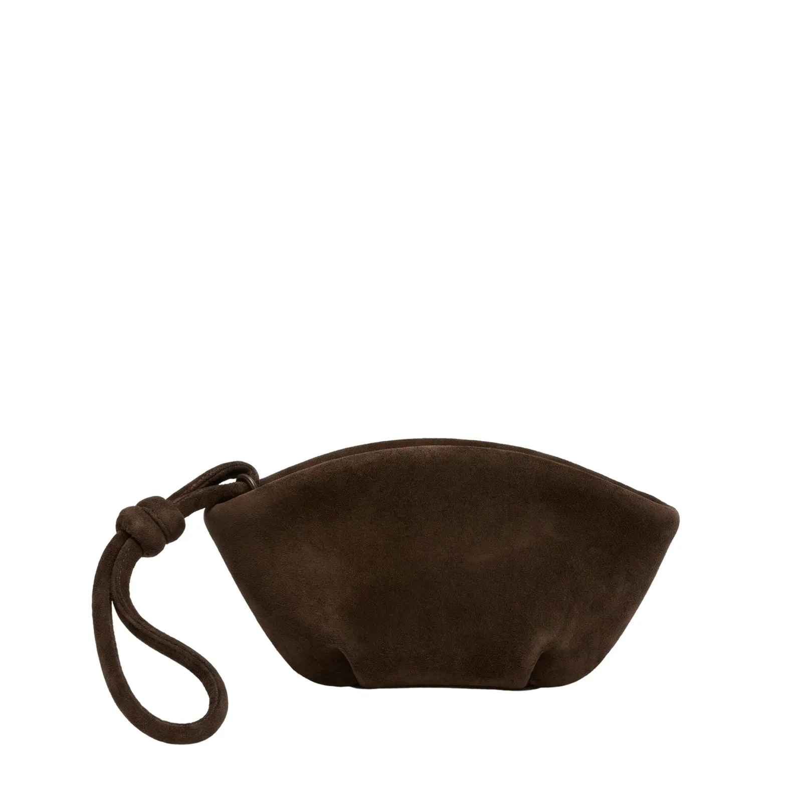Petite Dumpling Pouch Tobacco Suede