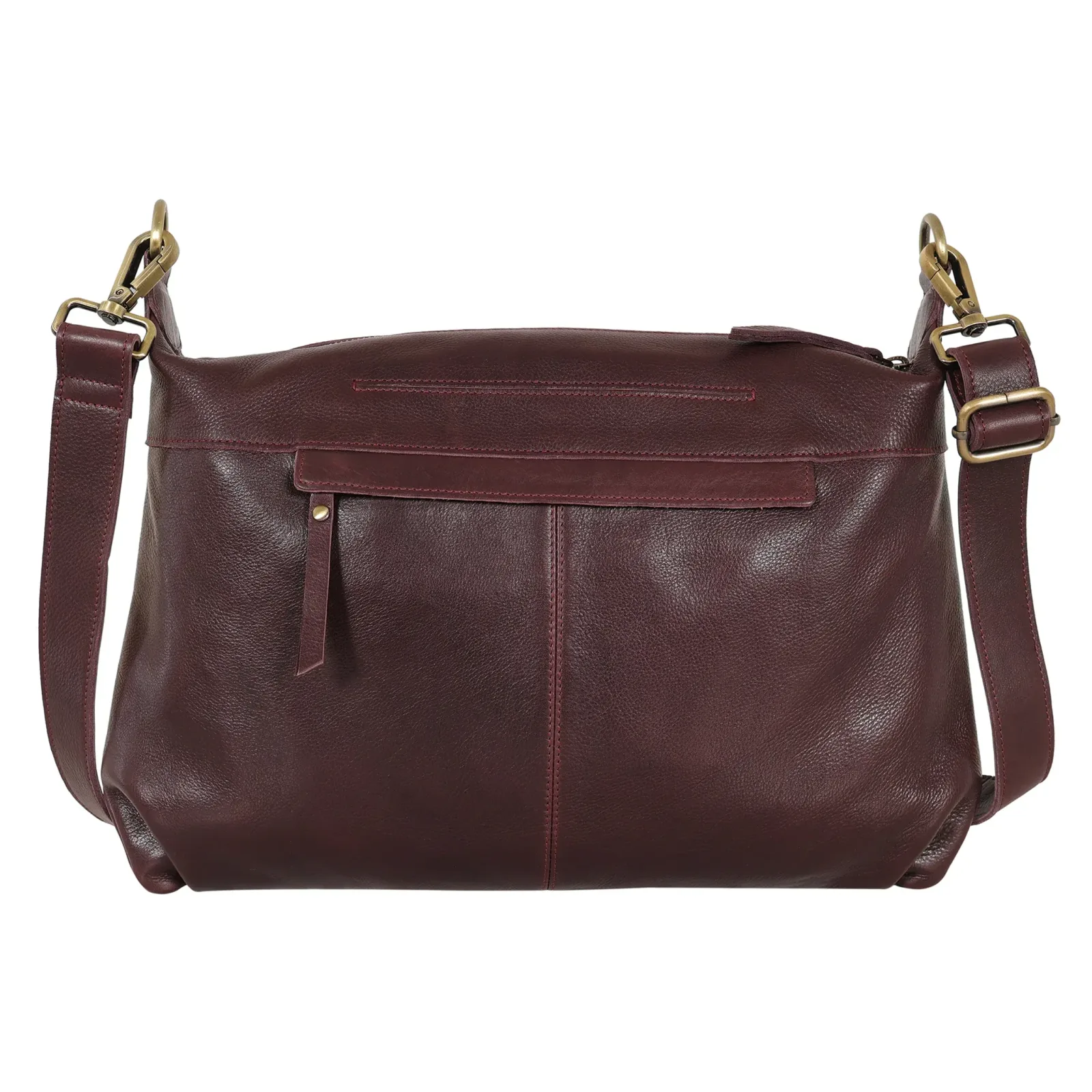 Avery Milled Leather Crossbody Bag