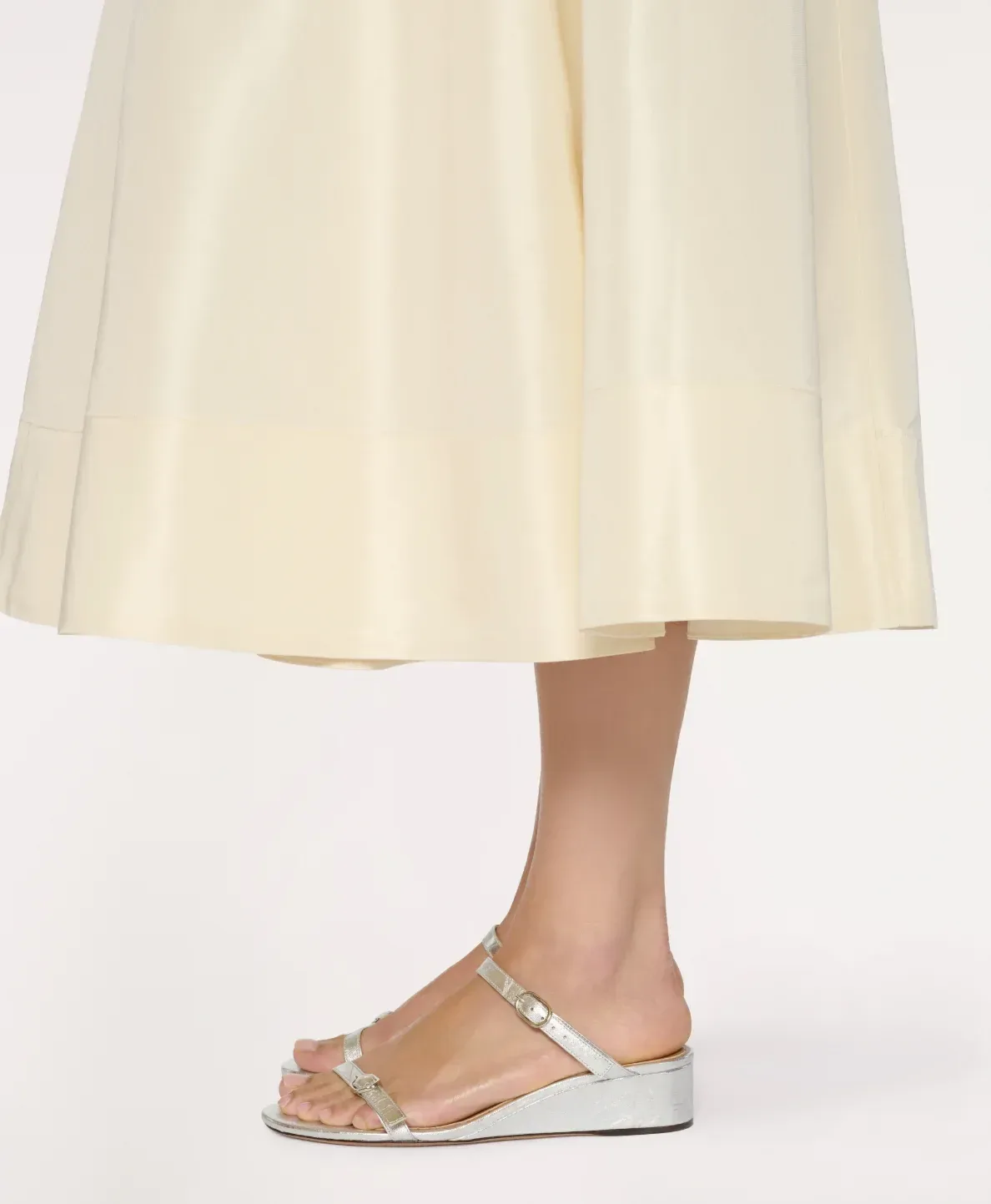 Zeppa Sandal – Crinkled Silver