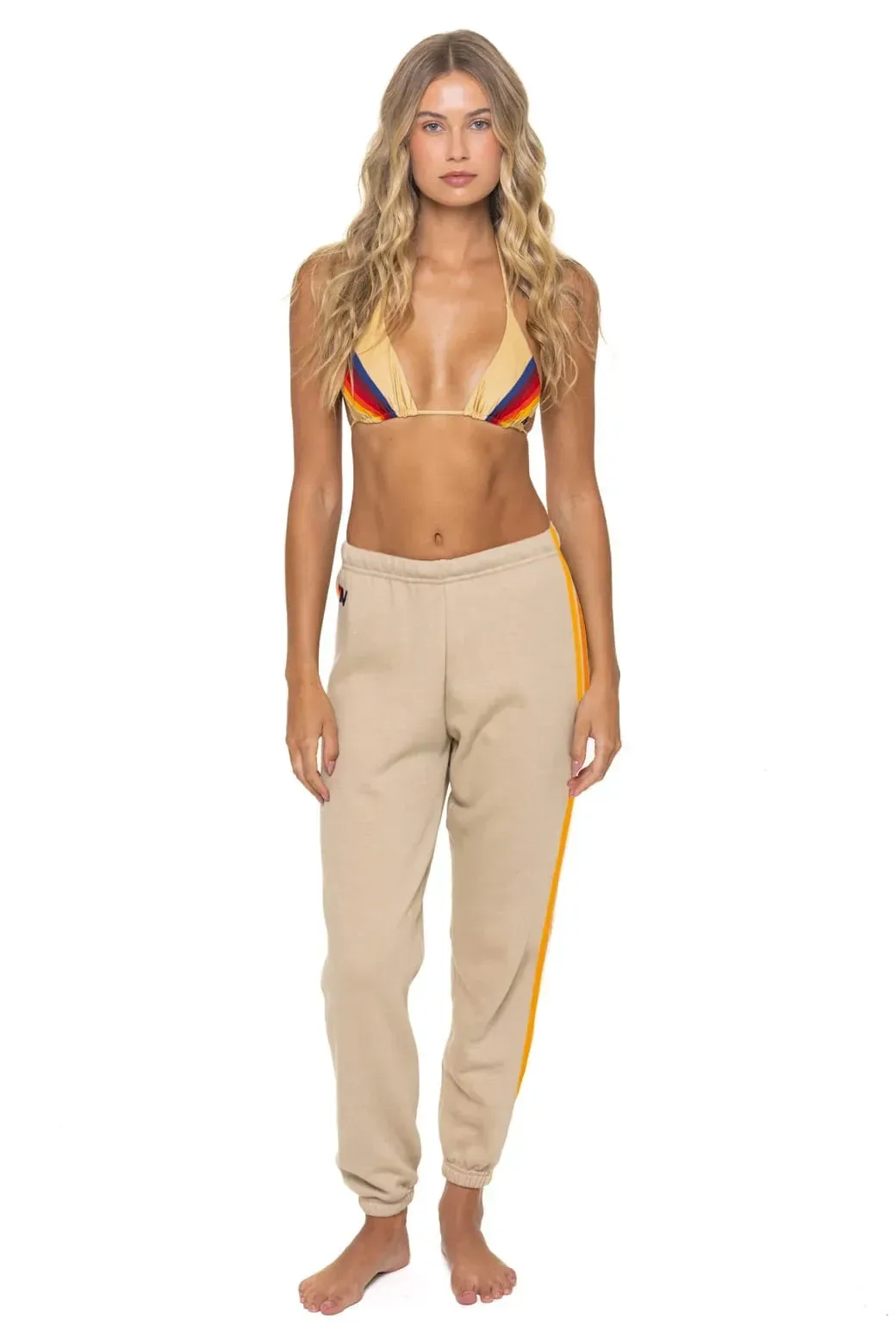 5 Stripe Sweatpants – Sand