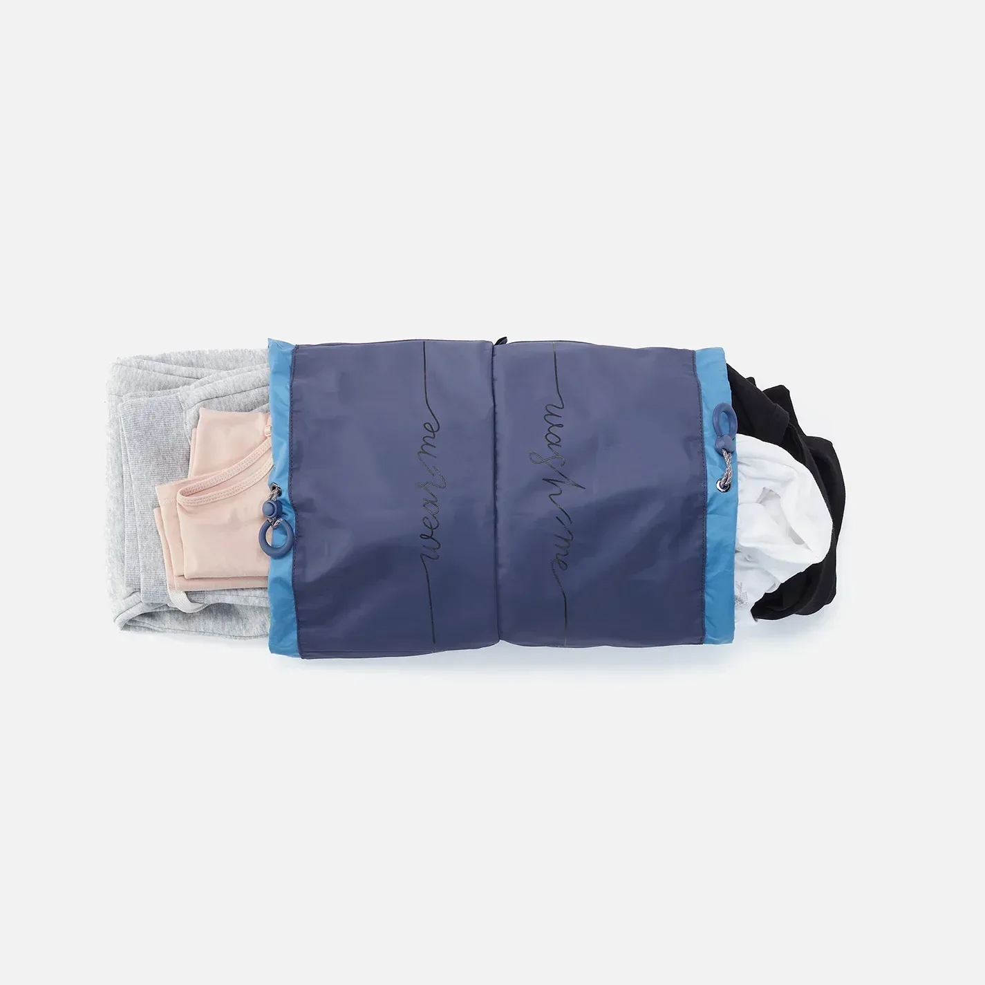WEAR ME > WASH ME Pack Sack in CaRefiber recycled nylon – Jet