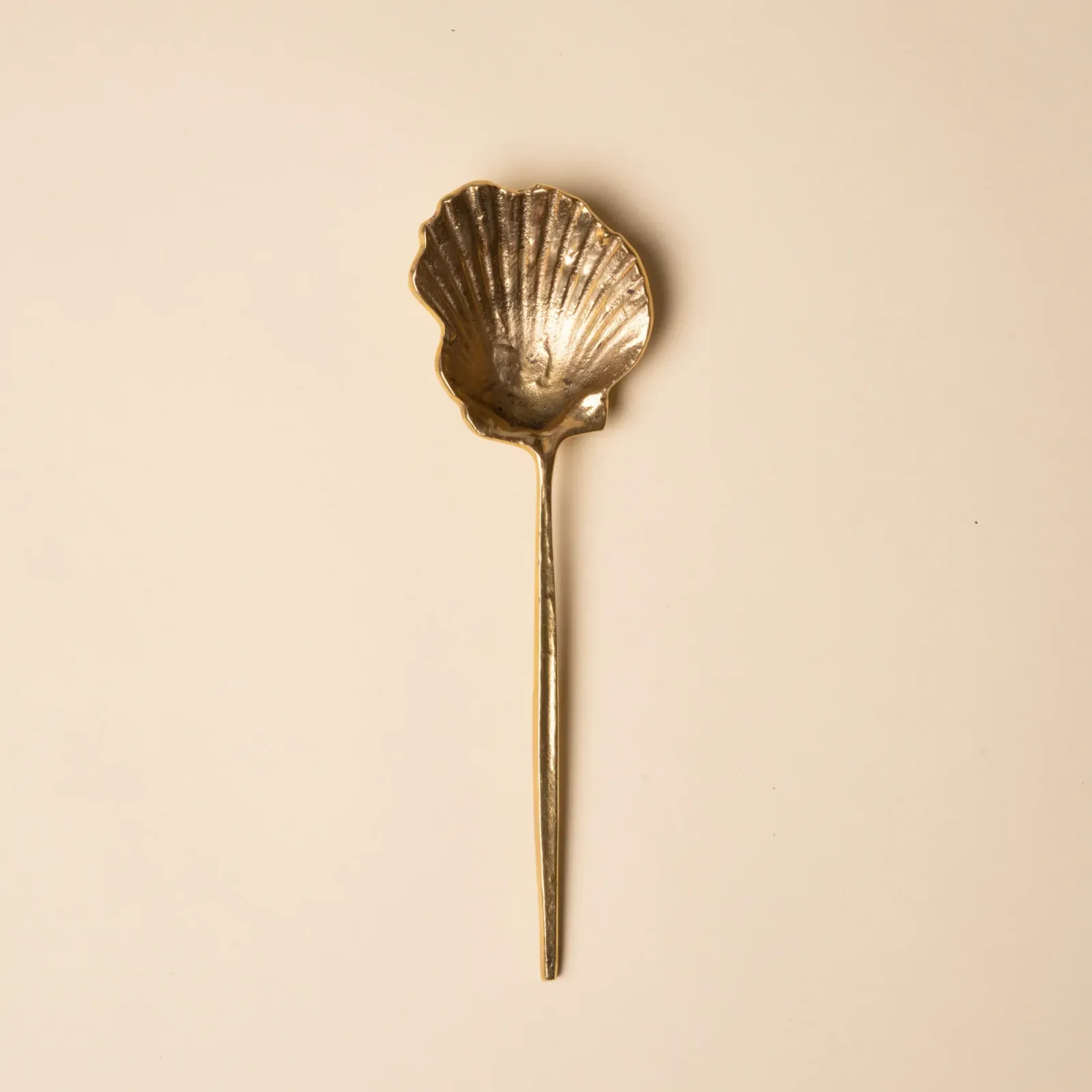 Brass Shell Serving Spoon