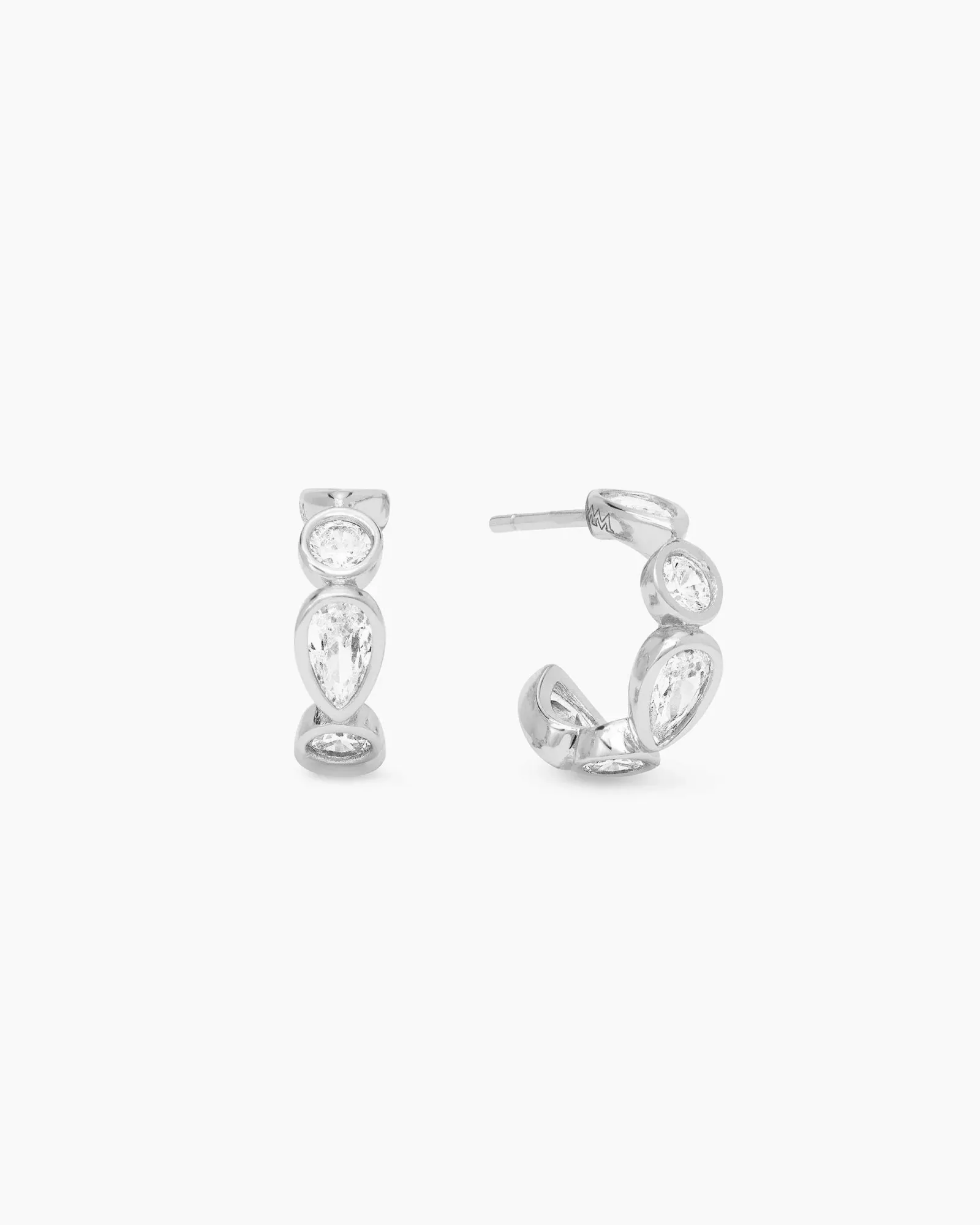 Isla Huggies – Silver|White Diamondettes