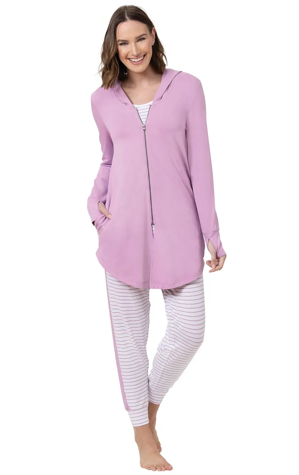 Striped 3-Piece Set – Pink – Final Sale