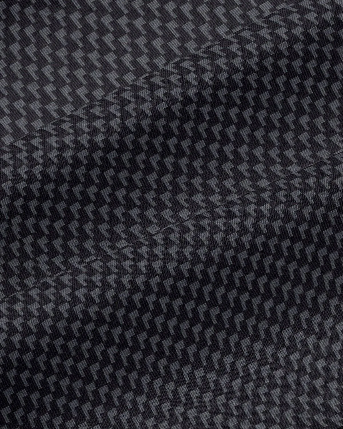 "The Prescott" Abstract Black and Grey Houndstooth