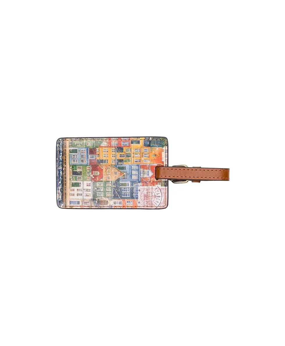 Copenhagen Luggage Tag – Homes Along The Coast of Bergen – Homes Along The Coast Of Bergen