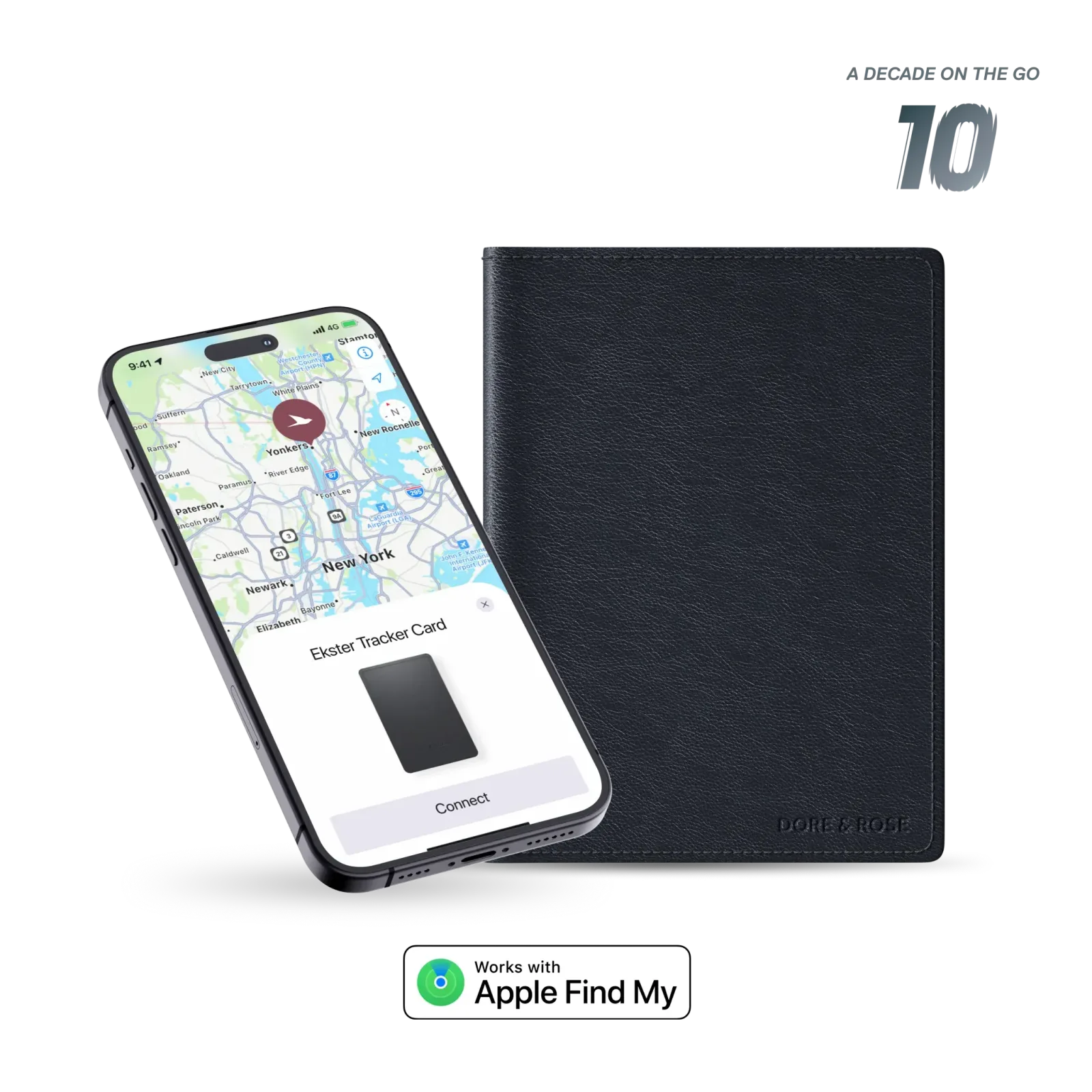 Trackable Passport Wallet <br> Ekster x Dore & Rose