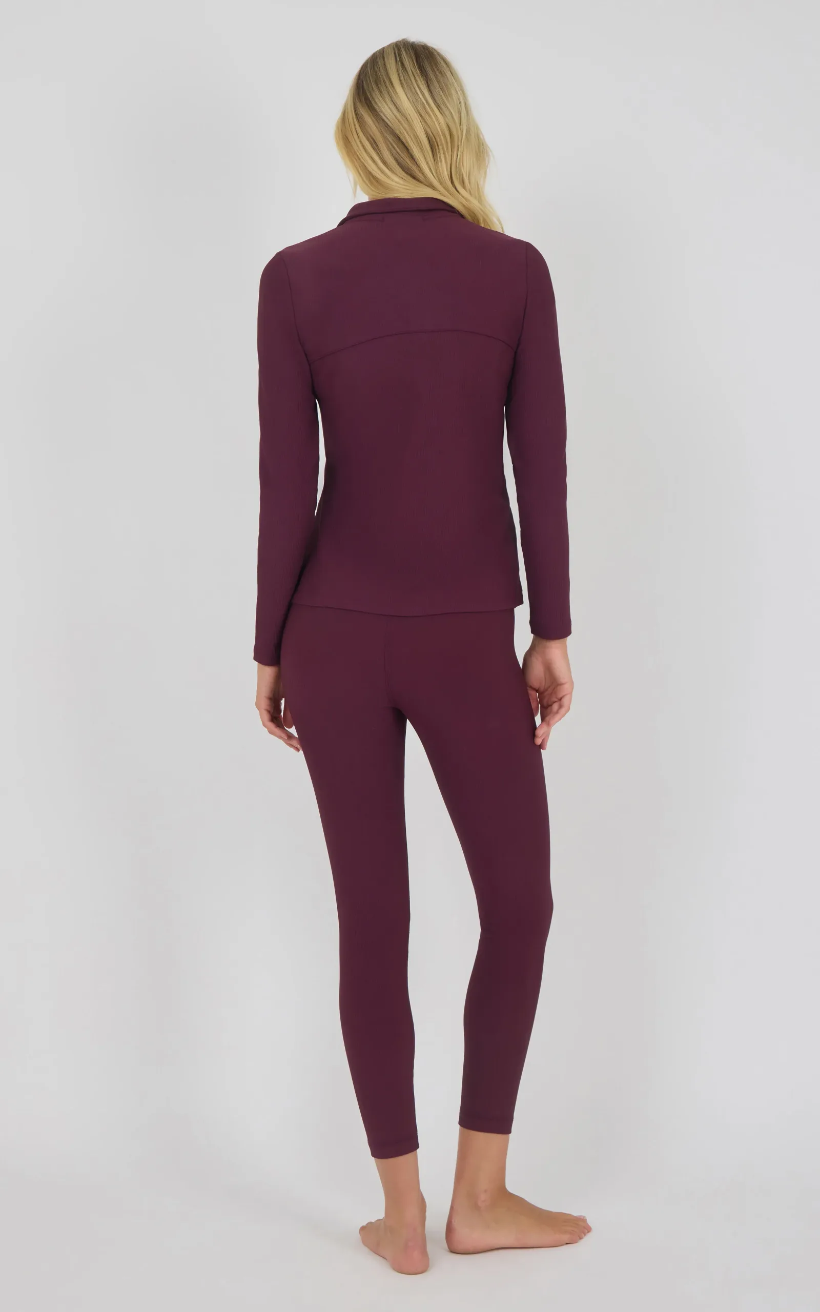 Chill Tech Rib Audra Half Zip Jacket & Everyday Ankle Tight Set