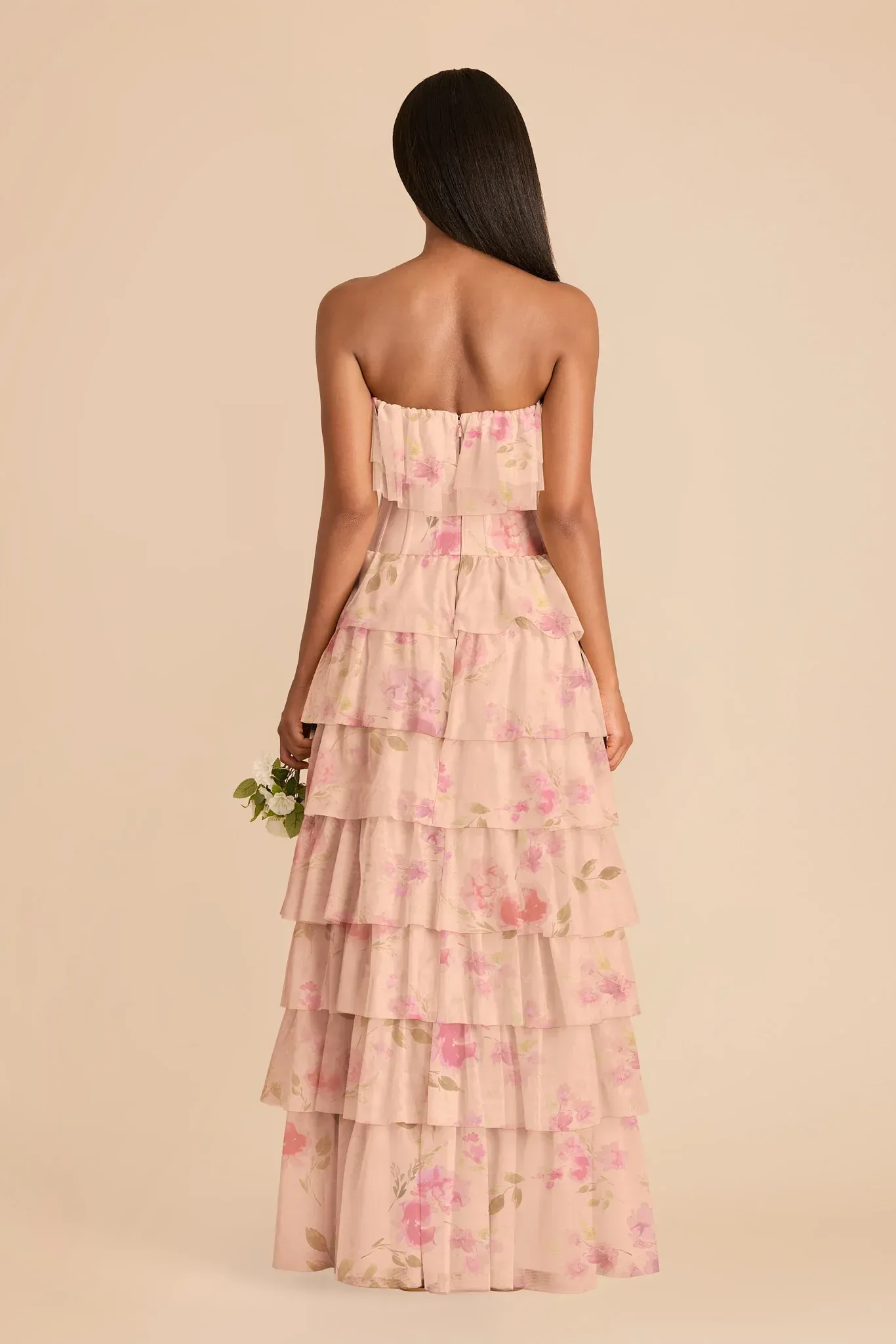 Avalon Tulle Dress – Blush Pink Rococo Floral