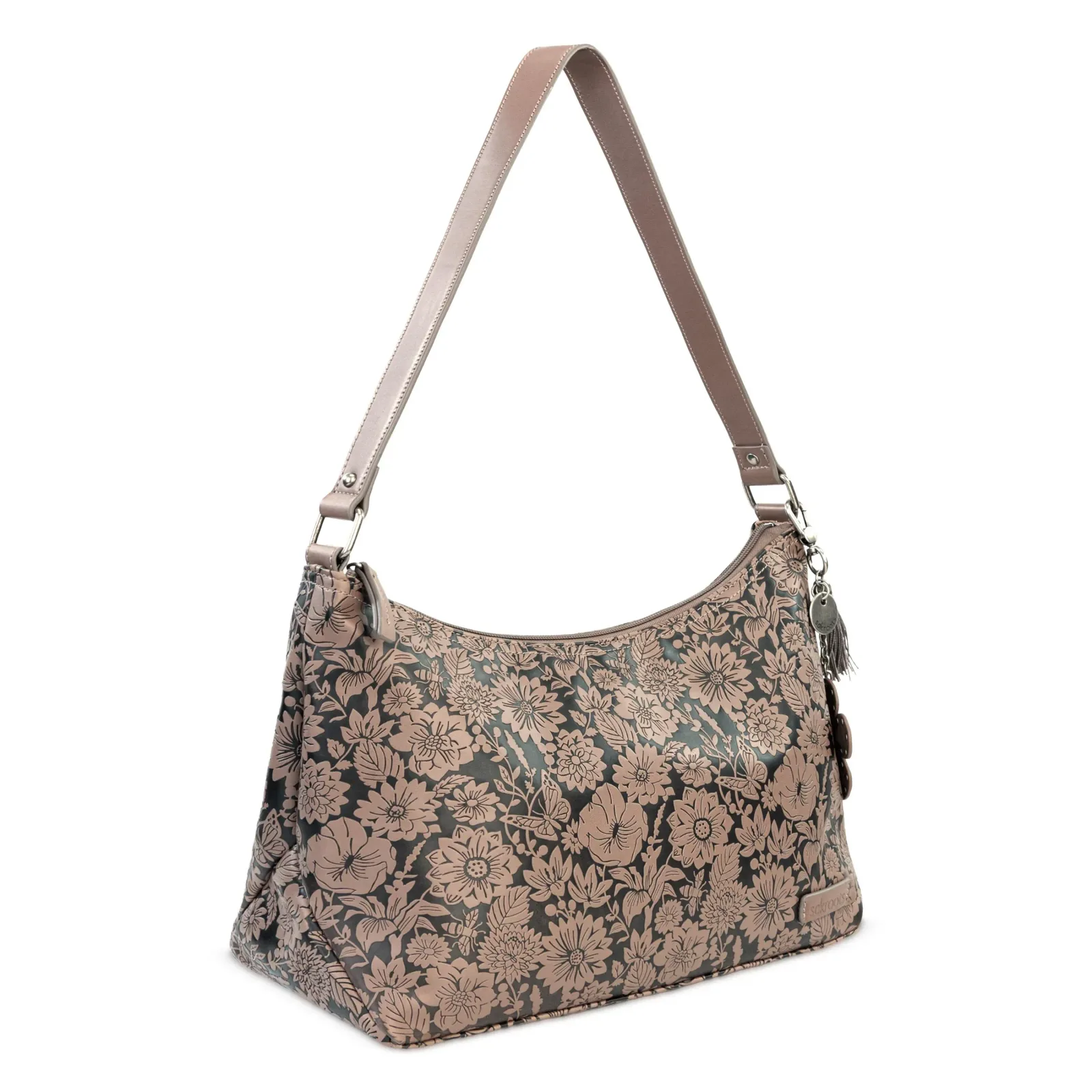 Banyan Hobo – Vegan Leather – Mushroom In Bloom Embossed
