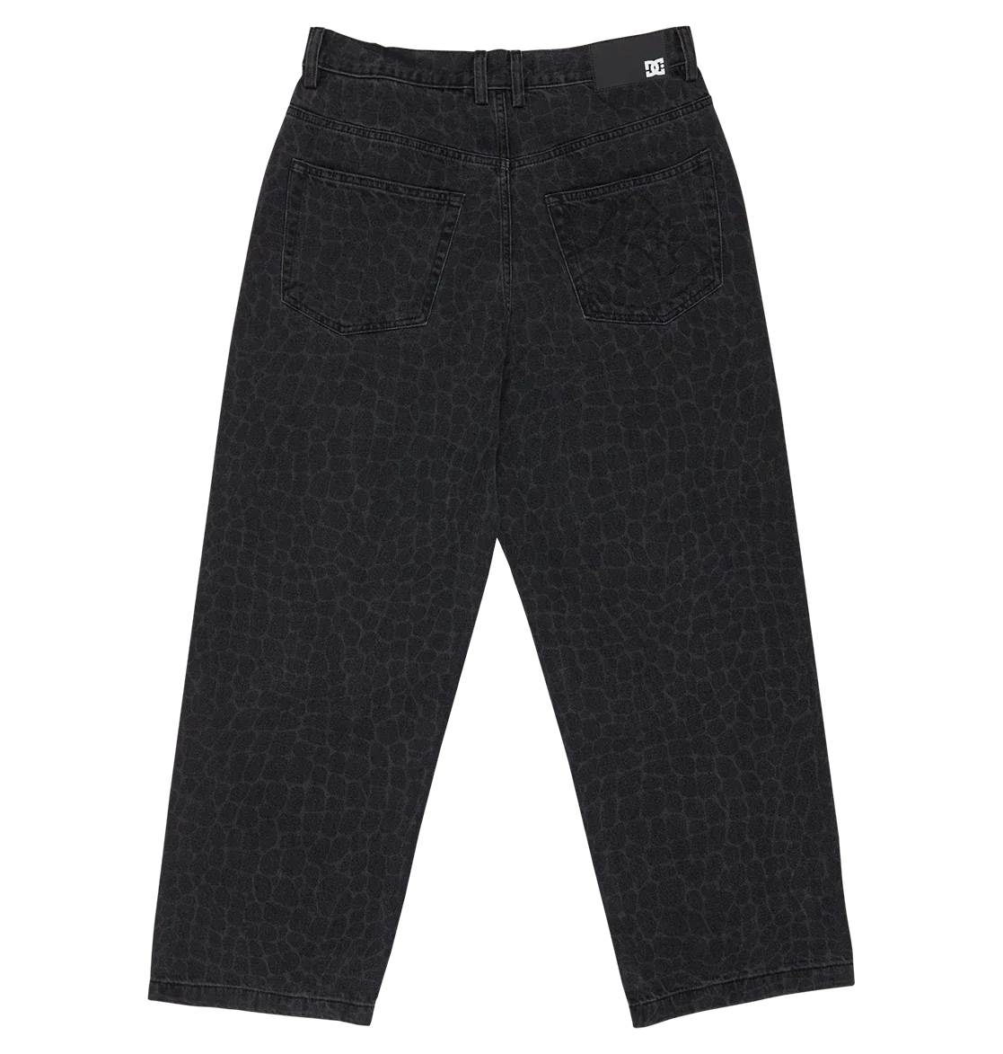 Men's Baggy Denim Snake Print Pants