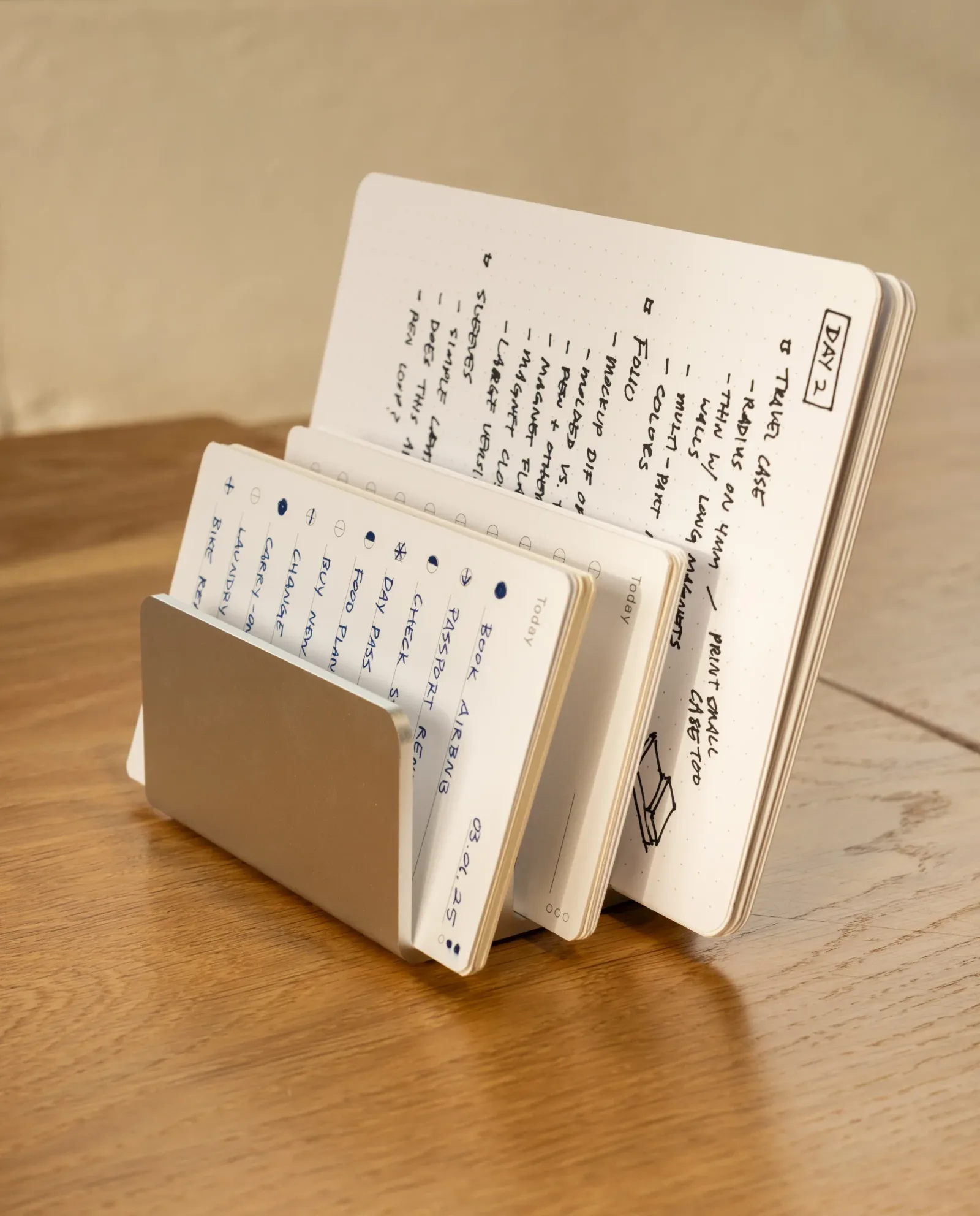 Analog Card Organizer (Silver Aluminum)