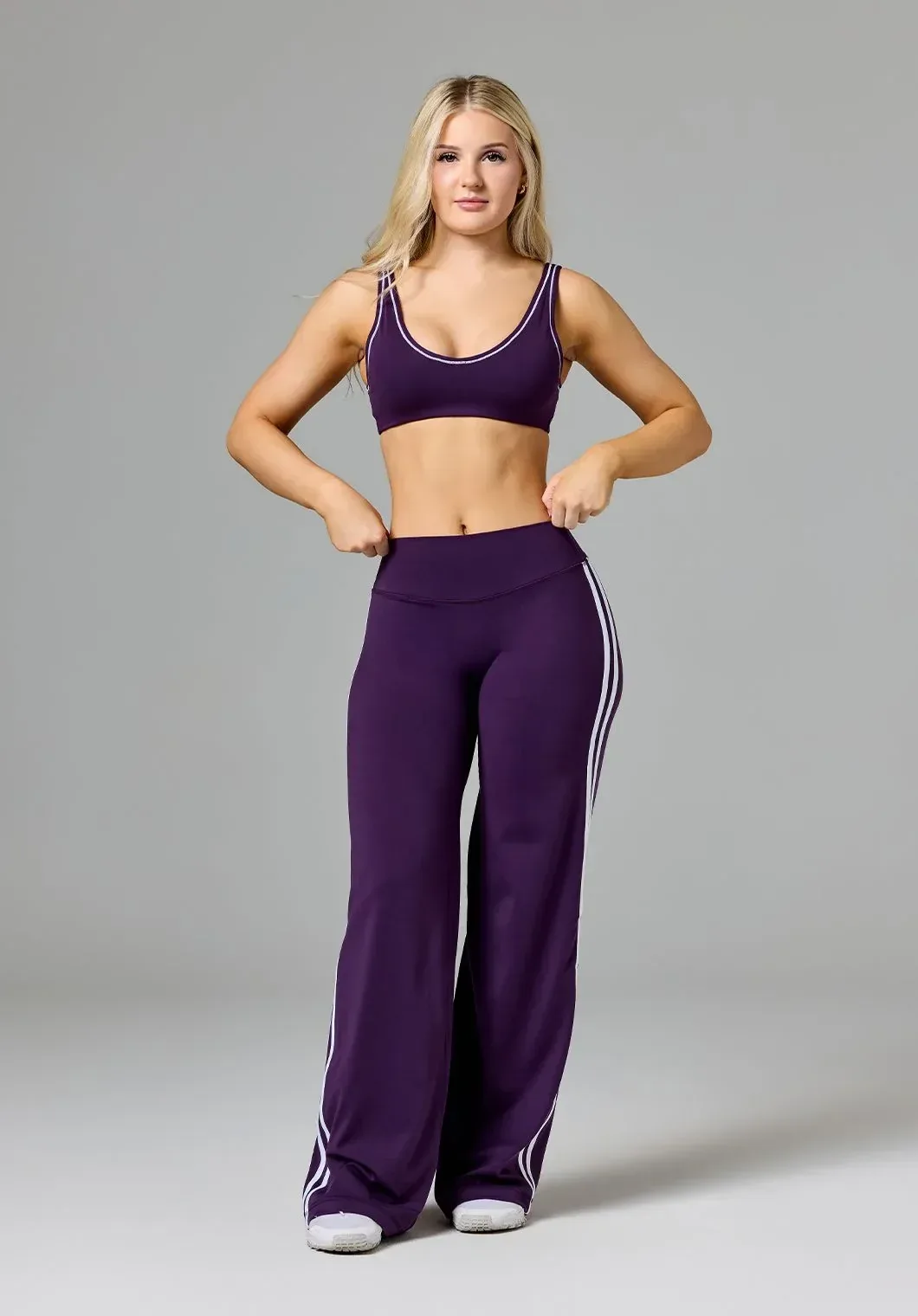 Reluna™ Double Stripe Sculptseam® Mid-Rise Straight Leg Pant Short Jasmine