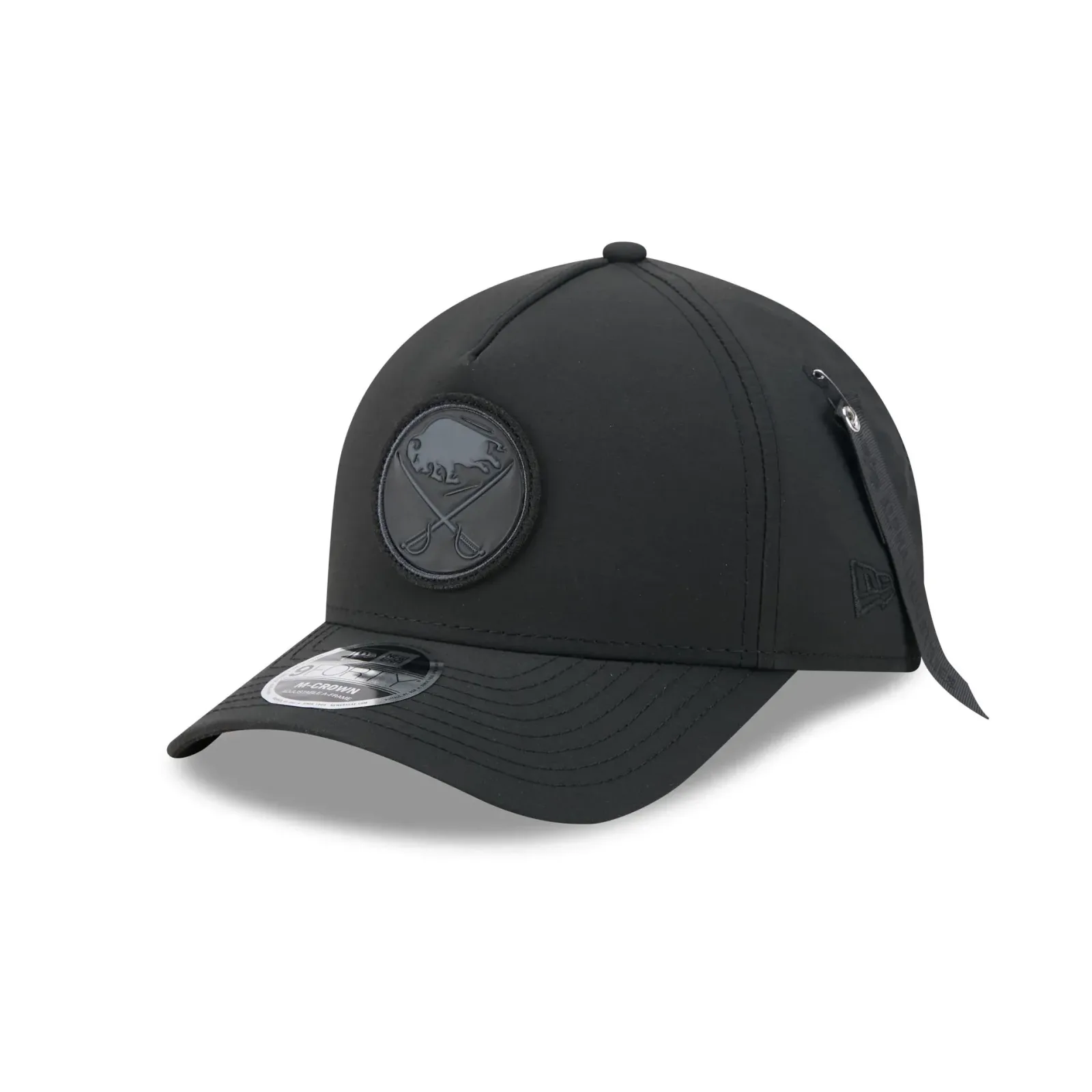 Alpha Industries x Buffalo Sabres Nylon Black 9FORTY M-Crown A-Frame Snapback Hat