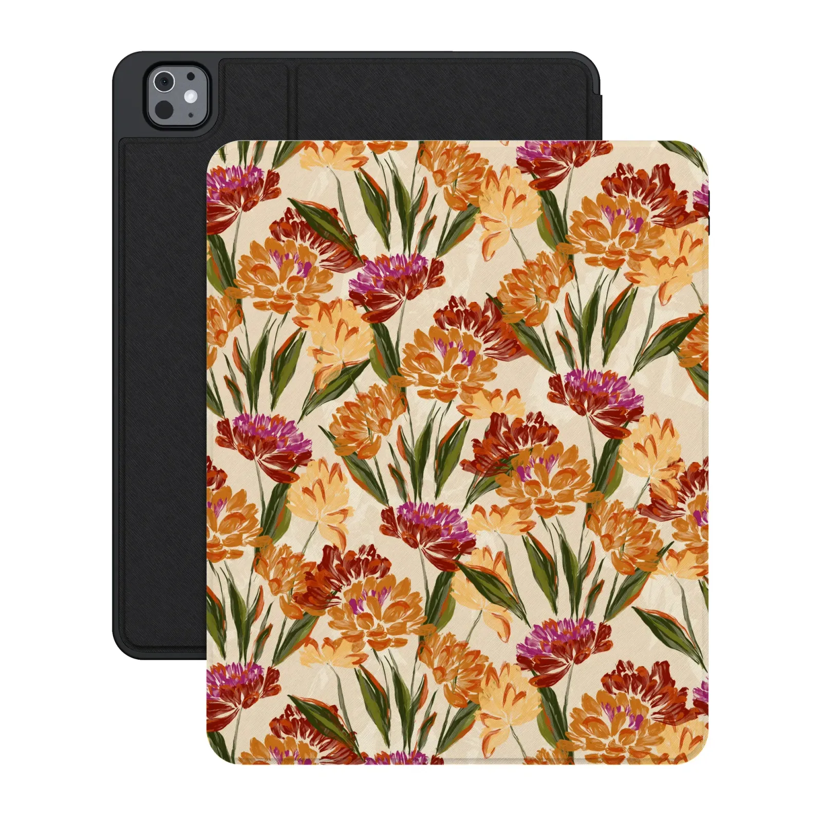 Cottage Blooms – Orange Hydrangeas iPad Case