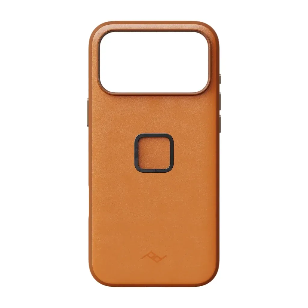 SlimLink Case – iPhone 18 Pro Max – Amber Leather