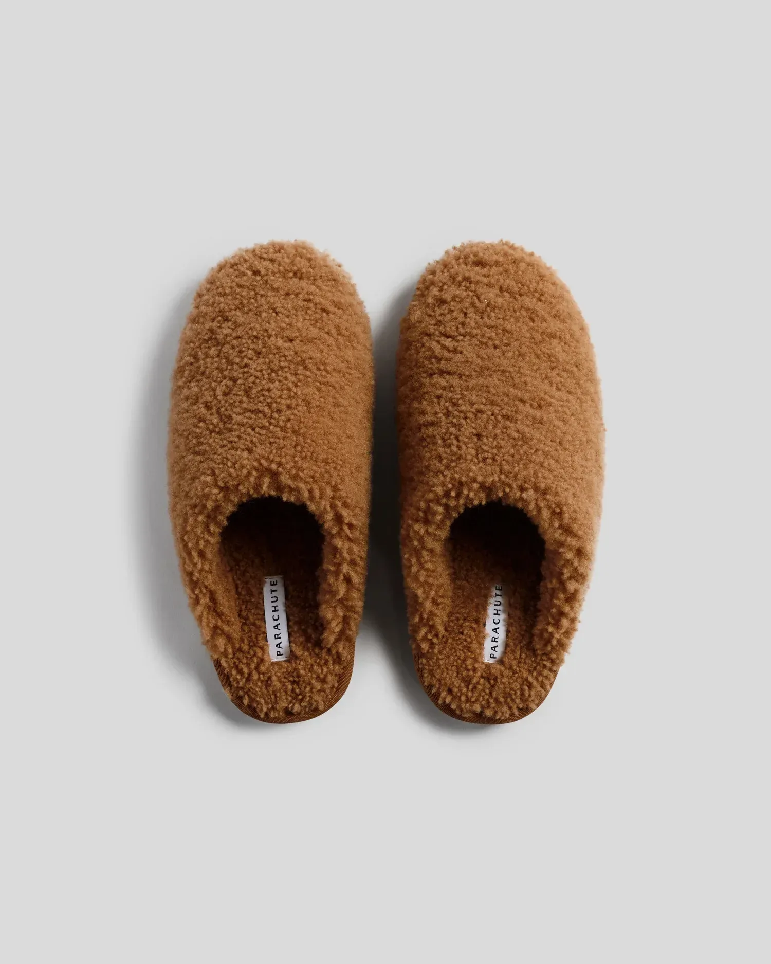 Shearling Wool Clogs (Tobacco)