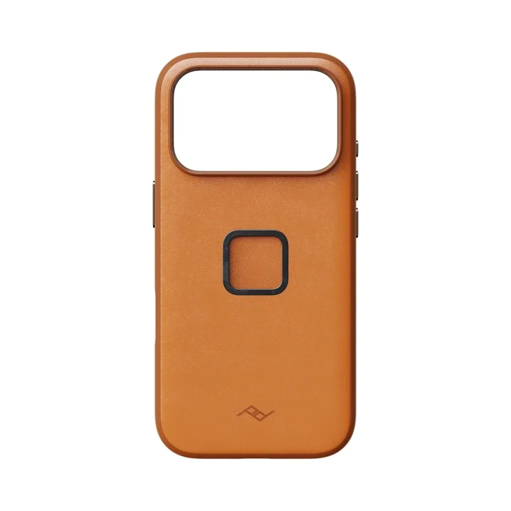 SlimLink Case – iPhone 18 Pro – Amber Leather