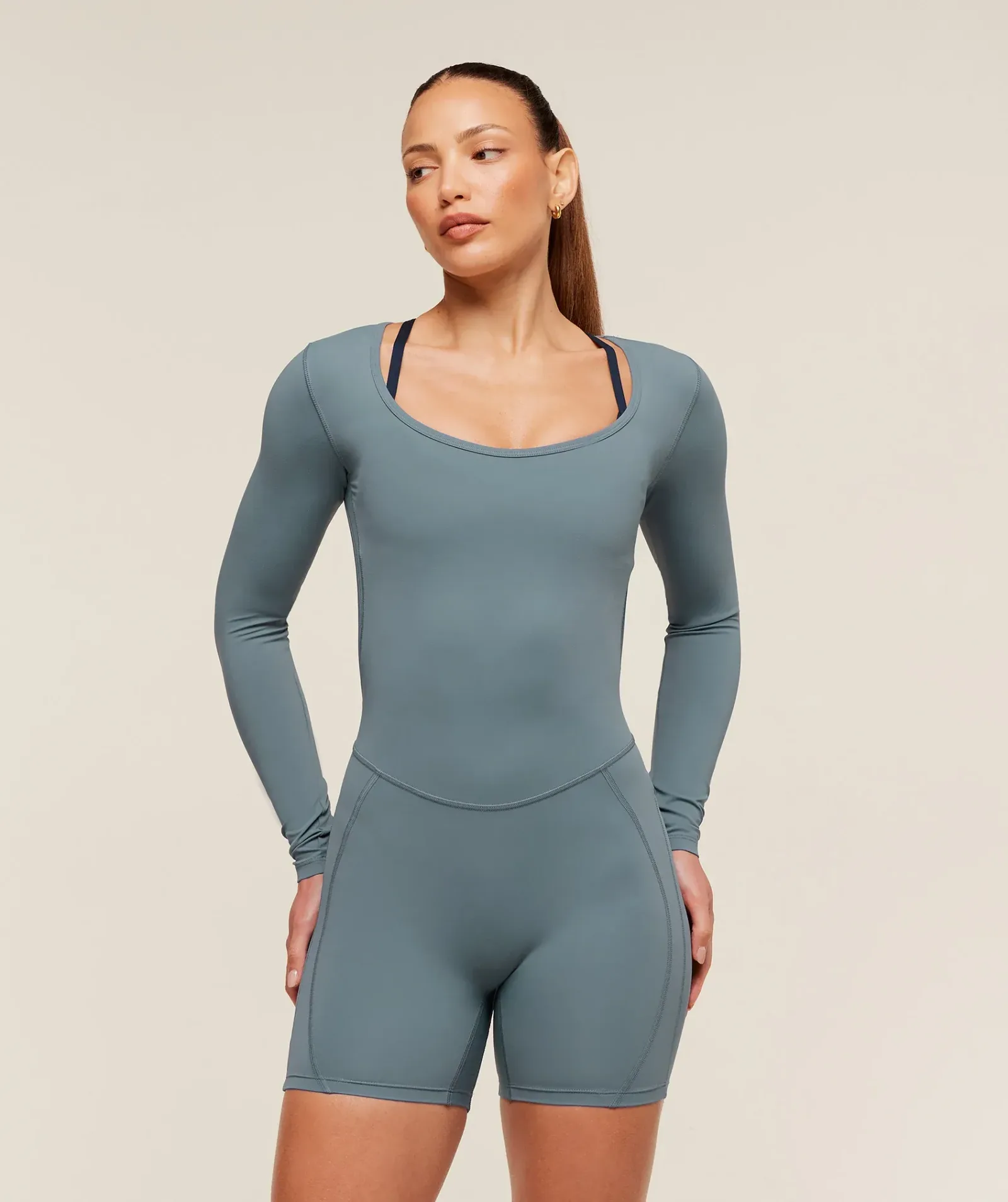 Gymshark Lifting Dipped Waistband All-In-One – Iron Blue