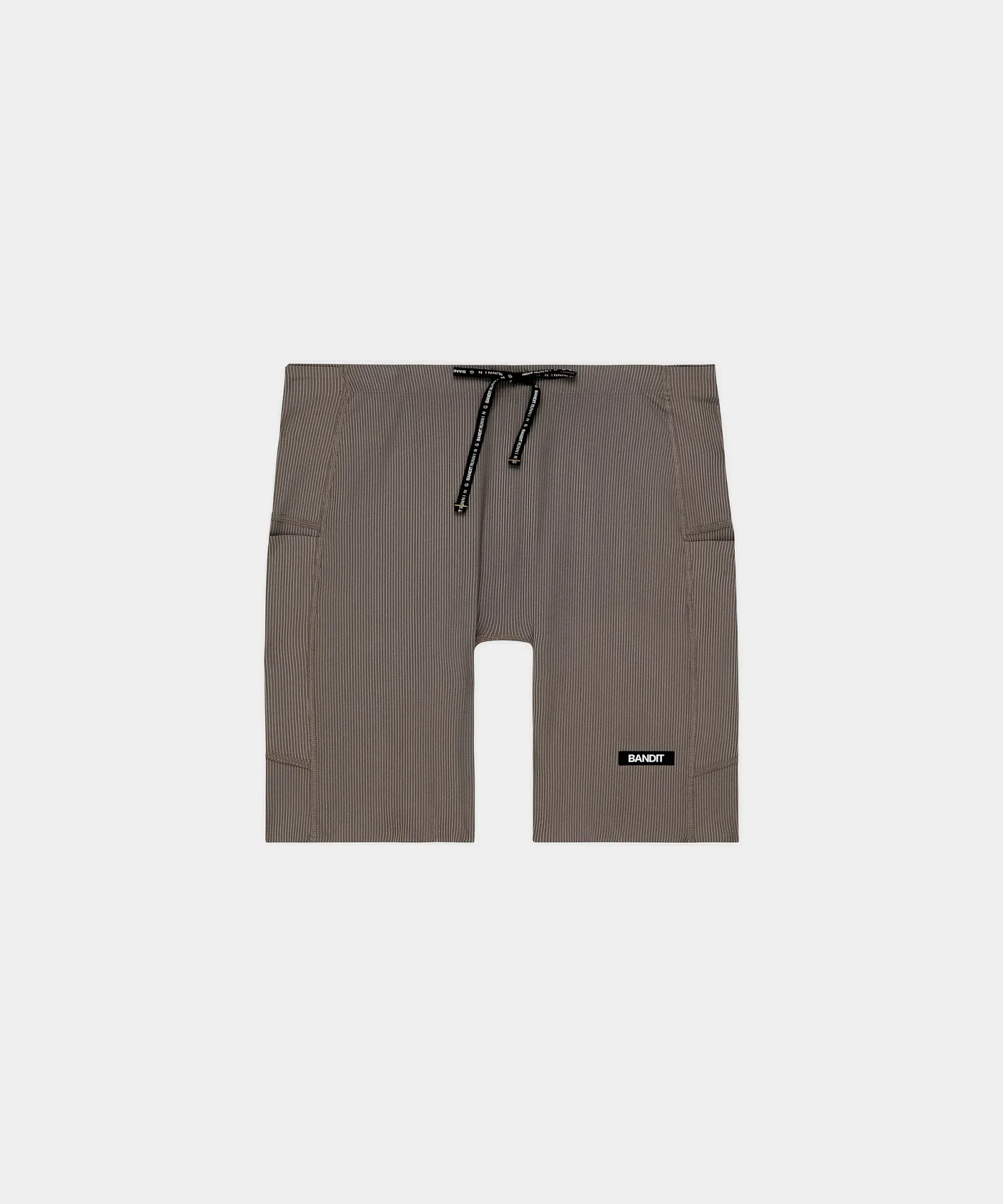 Men's Striped Cadence™ Quarter Tights – Concrete Taupe / Cocoa