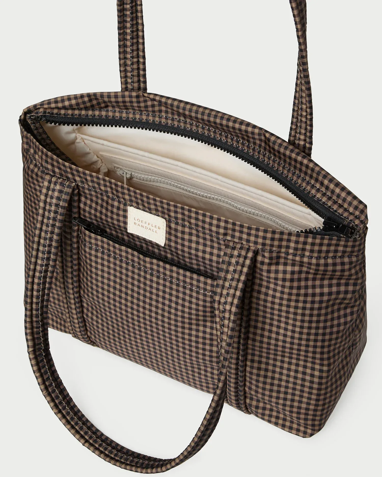 Lyla Brown/Black Check Essential Tote