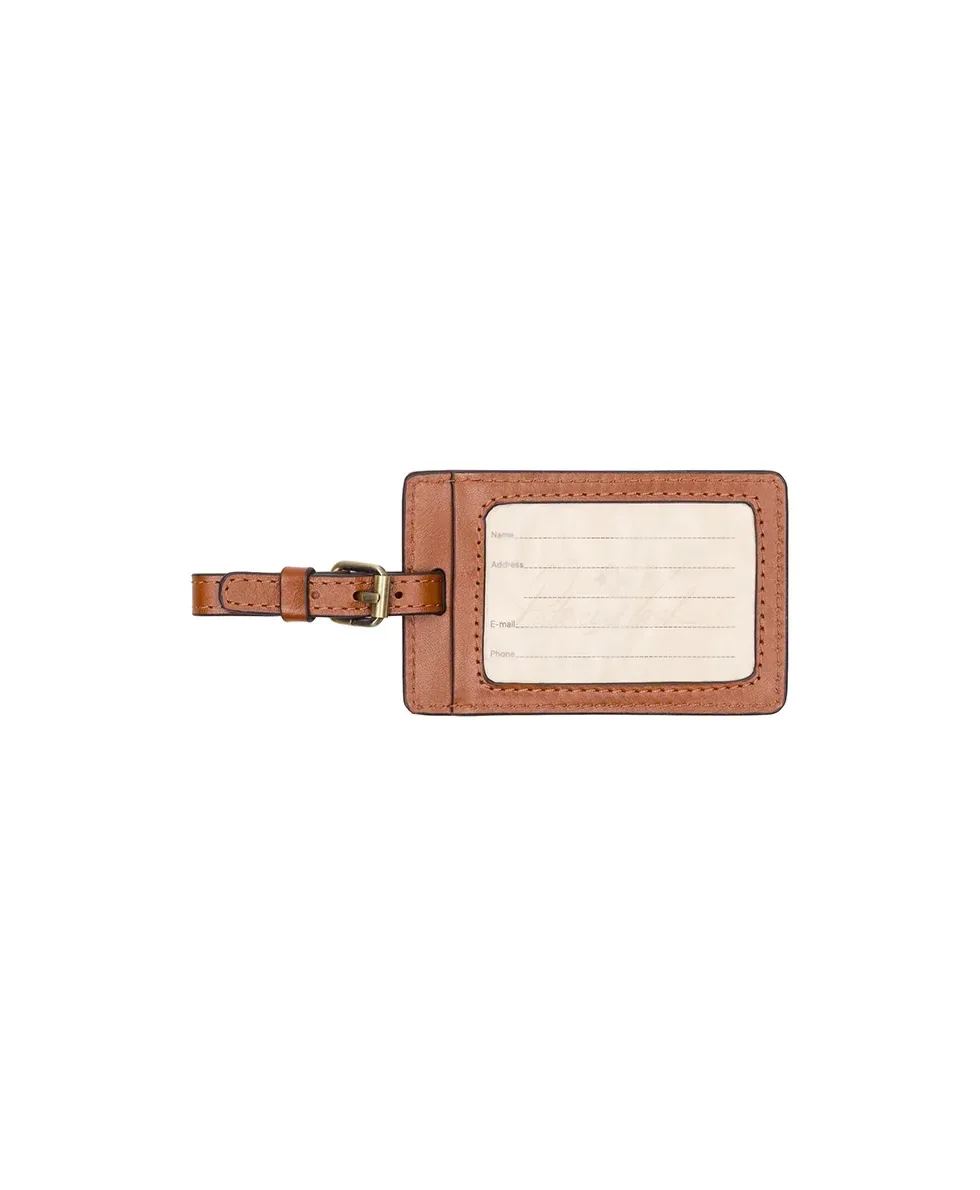 Copenhagen Luggage Tag – Homes Along The Coast of Bergen – Homes Along The Coast Of Bergen