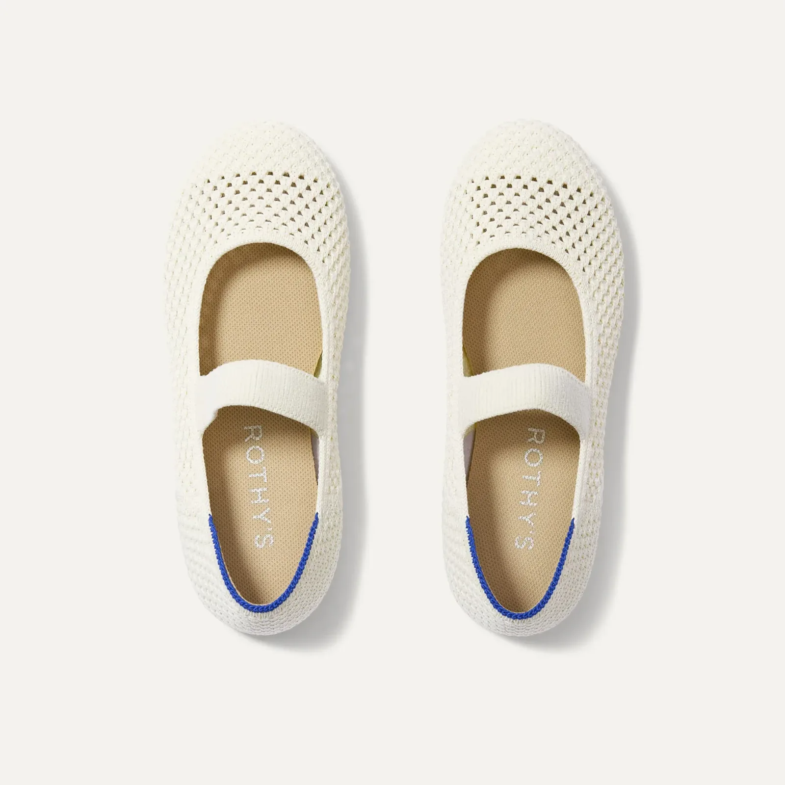 The Kids Mary Jane – White Open-Knit