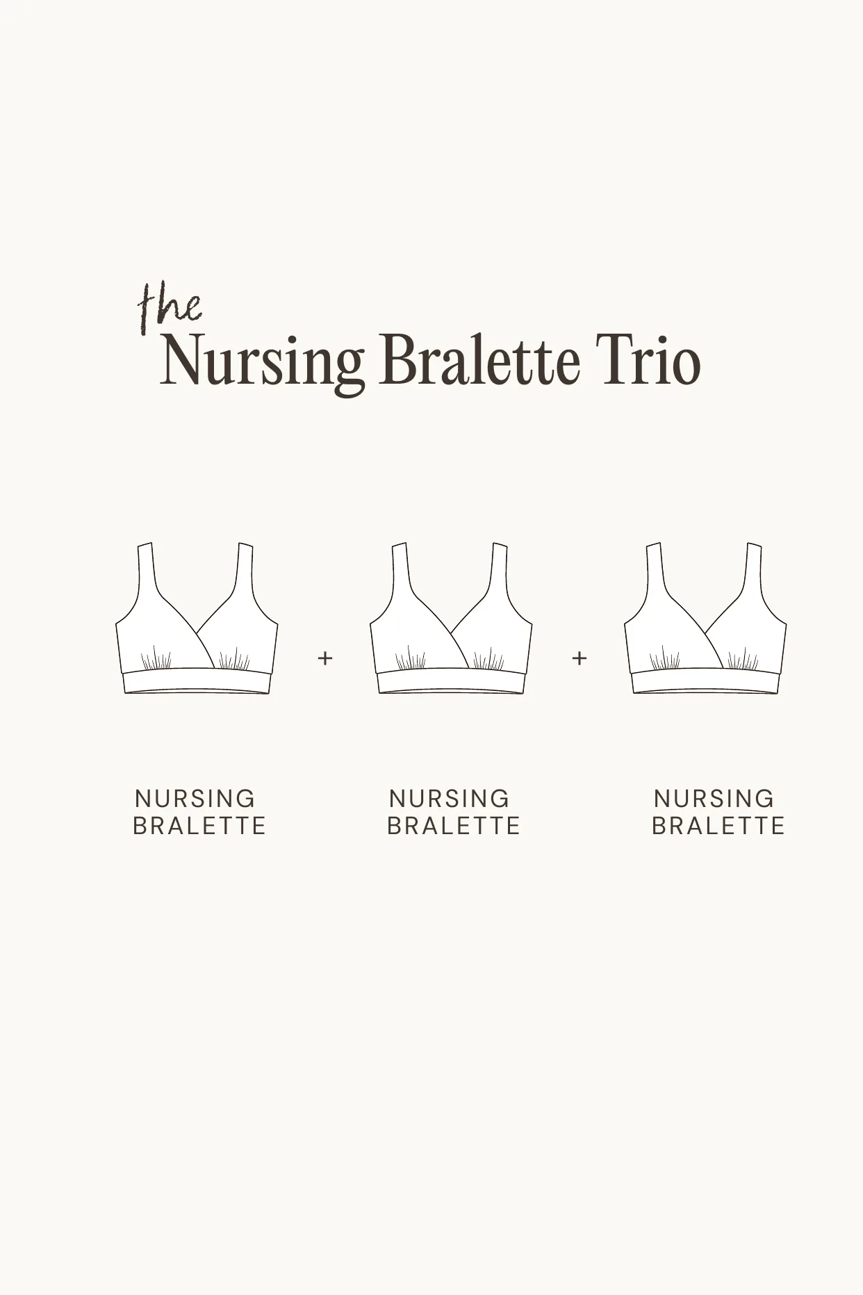 Nursing Bralette Trio