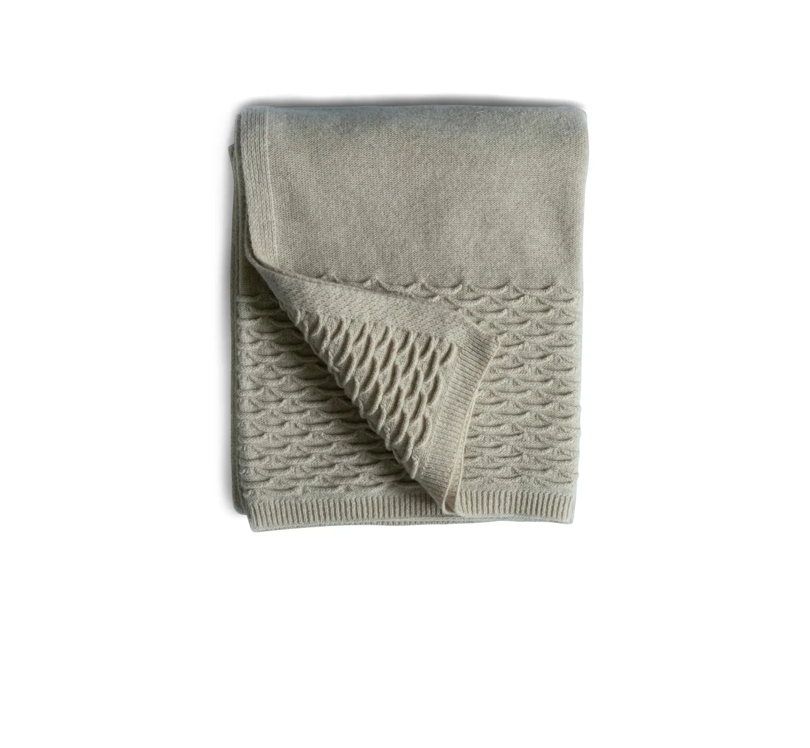 Baby Blanket Knit Scallops