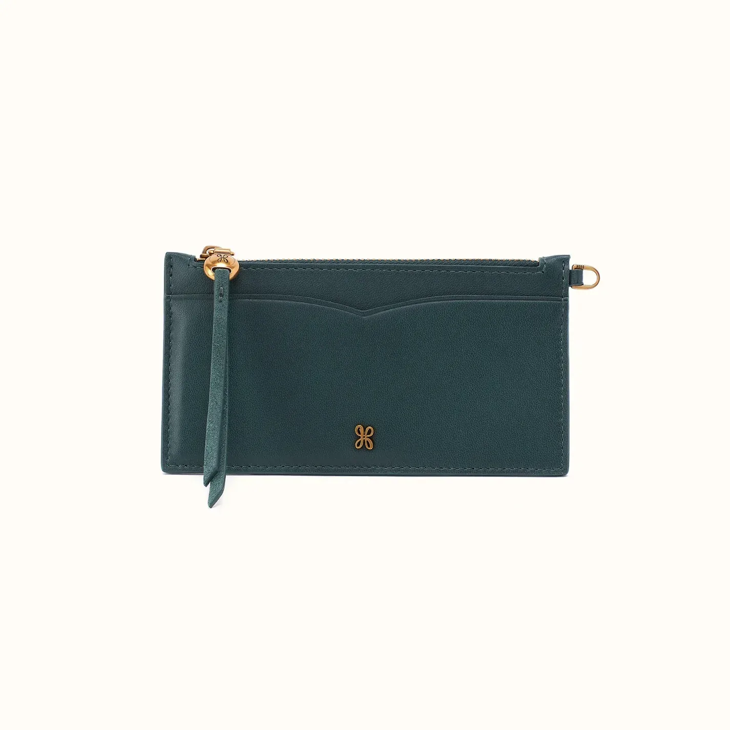Carte Card Travel Case In Suede Leather – Pine Needle