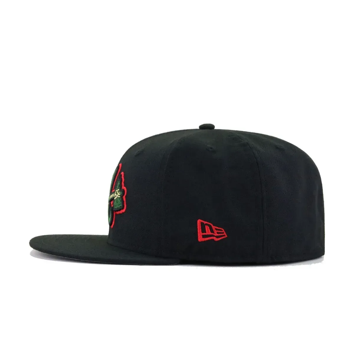 Atlanta Braves Black ROSSO VERDE New Era 59Fifty Fitted